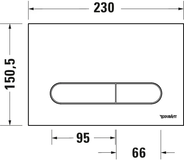 Przycisk spłukujący Duravit DuraSystem Beta 100 do WC - Image 10