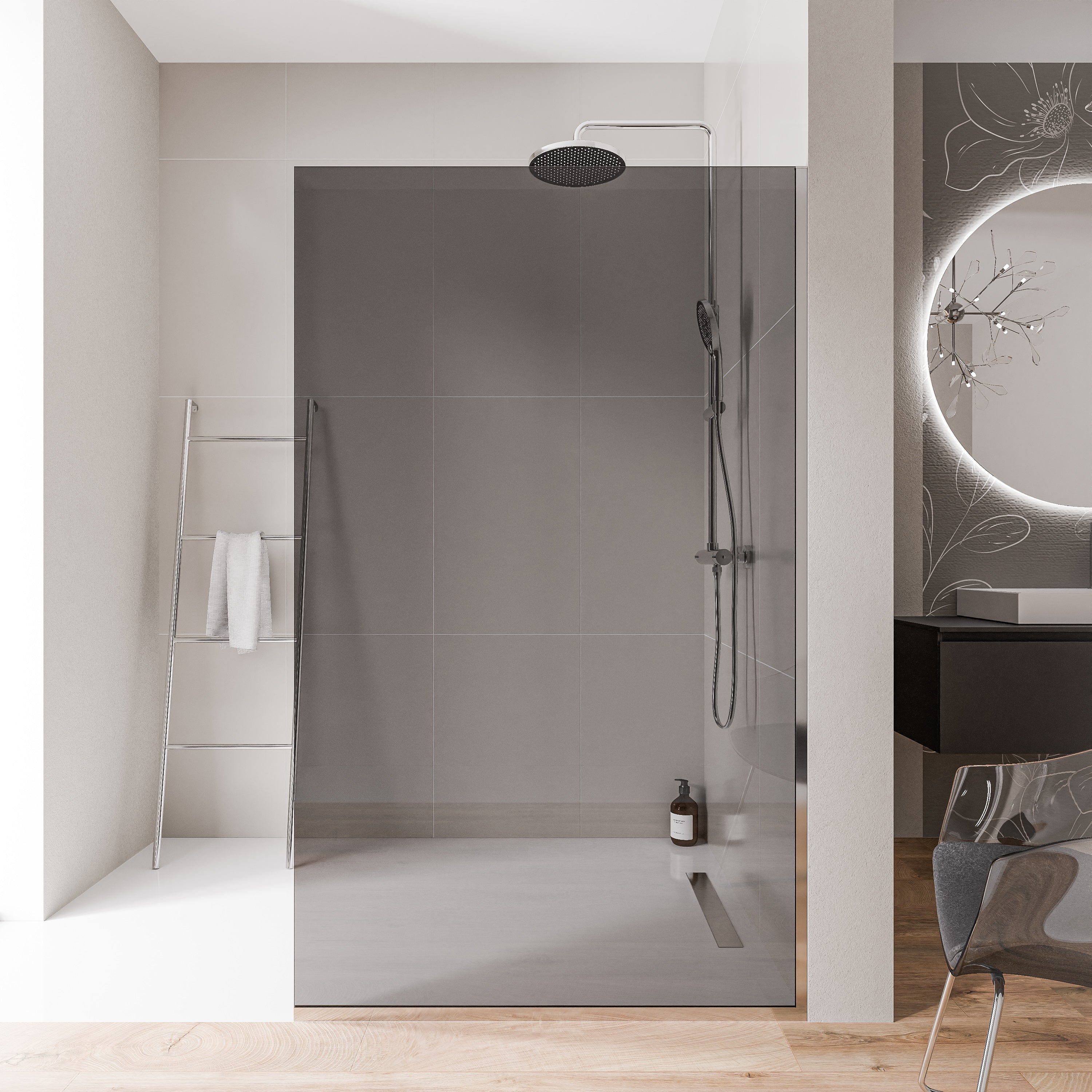 Ścianka prysznicowa Walk-In EX102 - Image 2