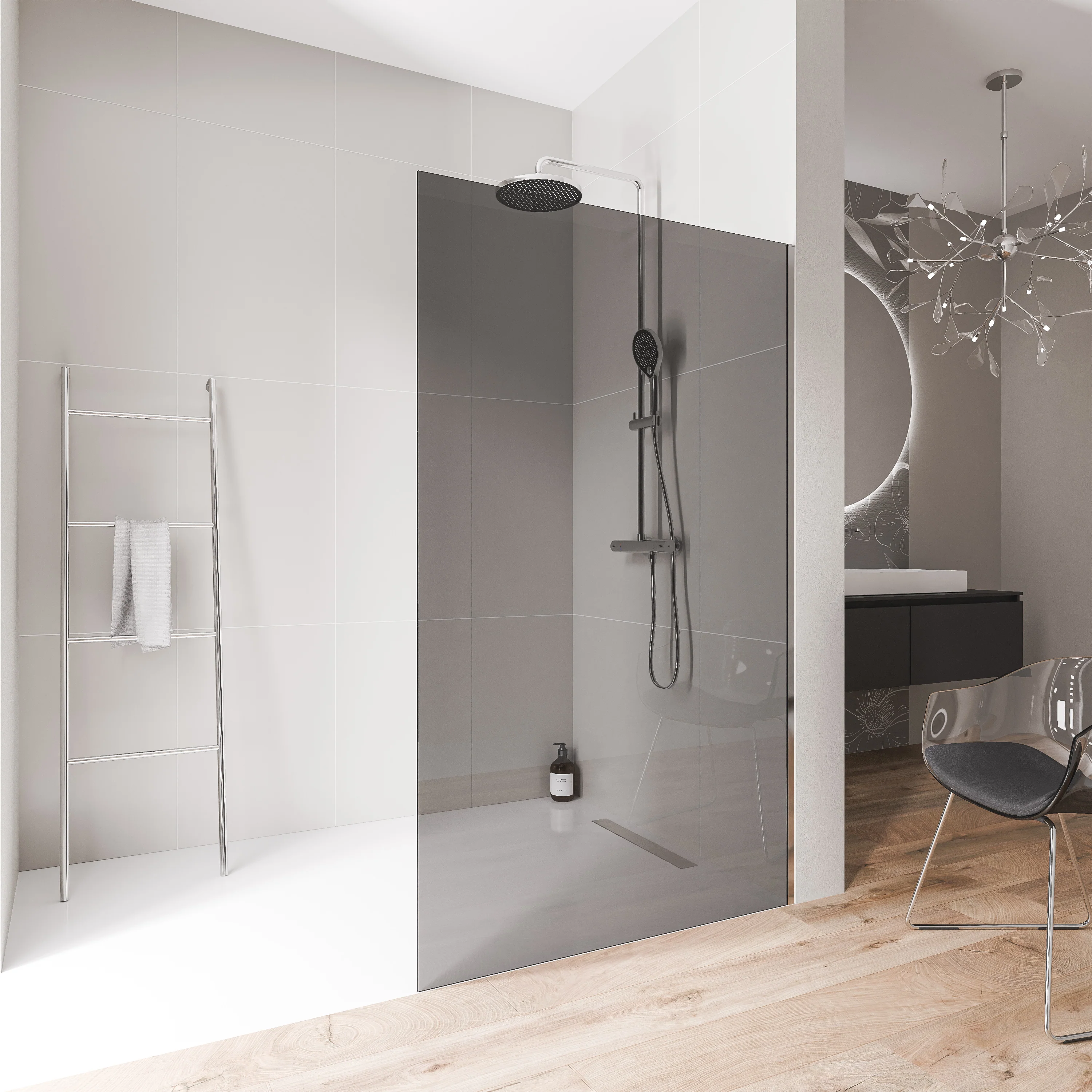 Ścianka prysznicowa Walk-In EX102 - Image 3