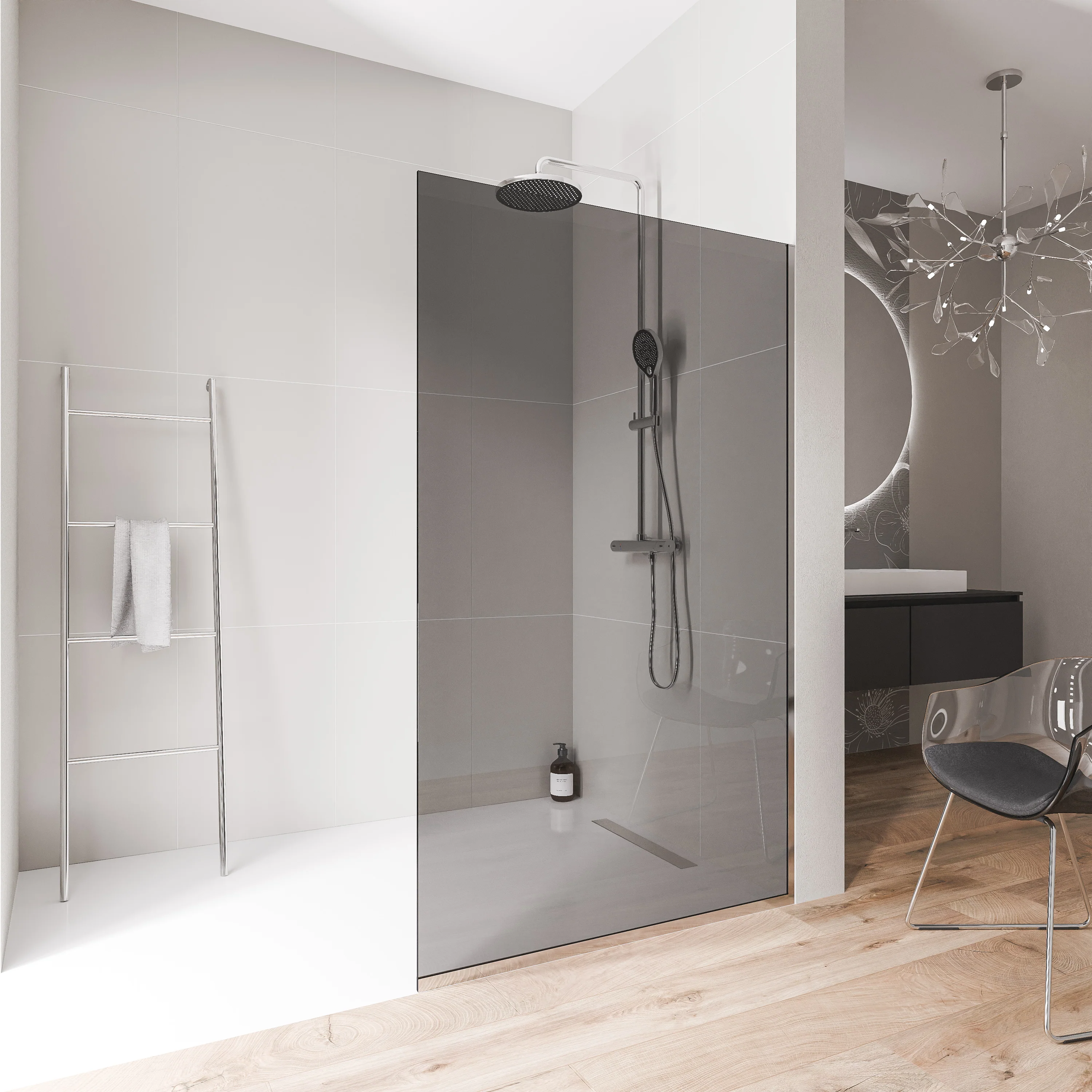 Ścianka prysznicowa Walk-In EX102 - Image 4