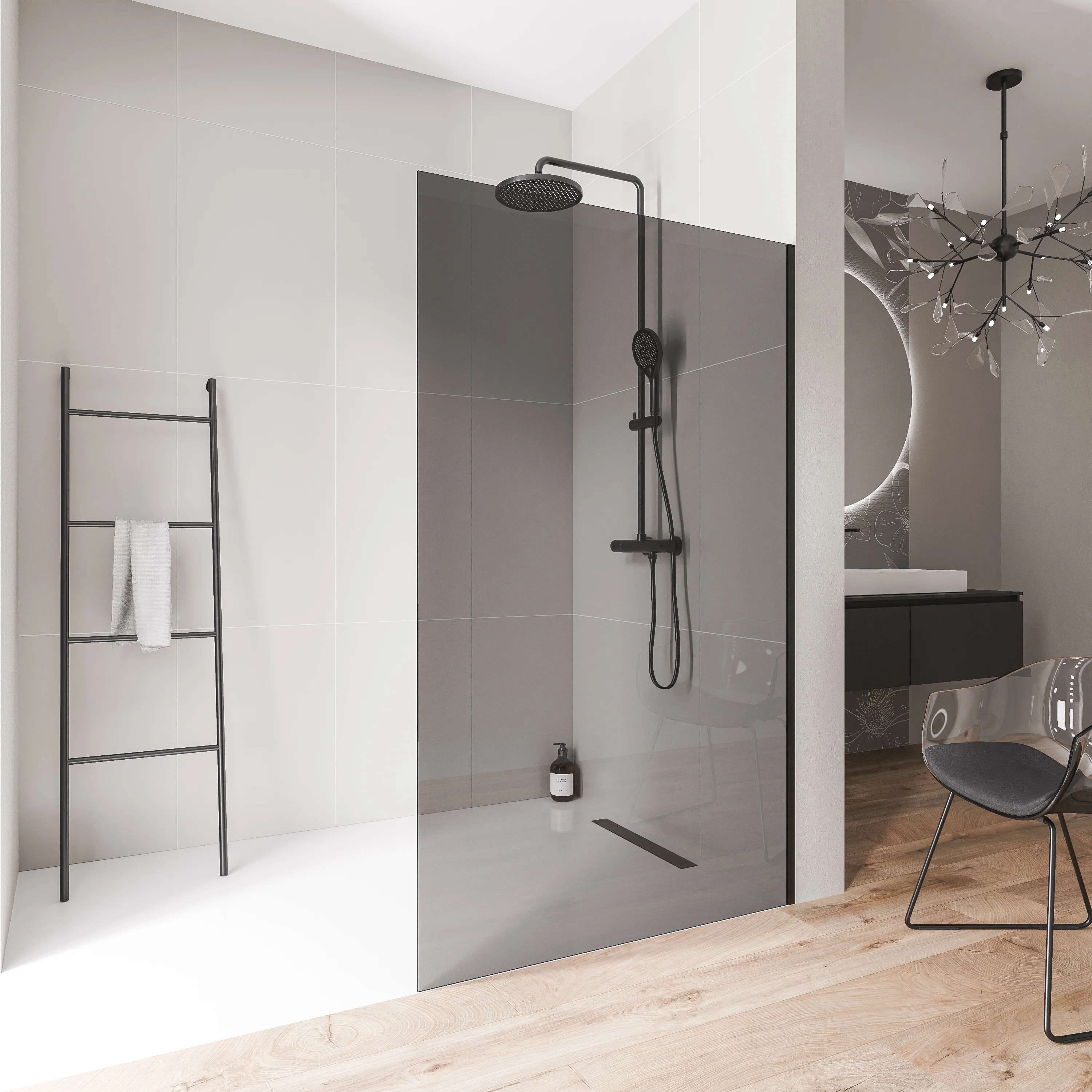 Ścianka prysznicowa Walk-In EX102 - Image 3