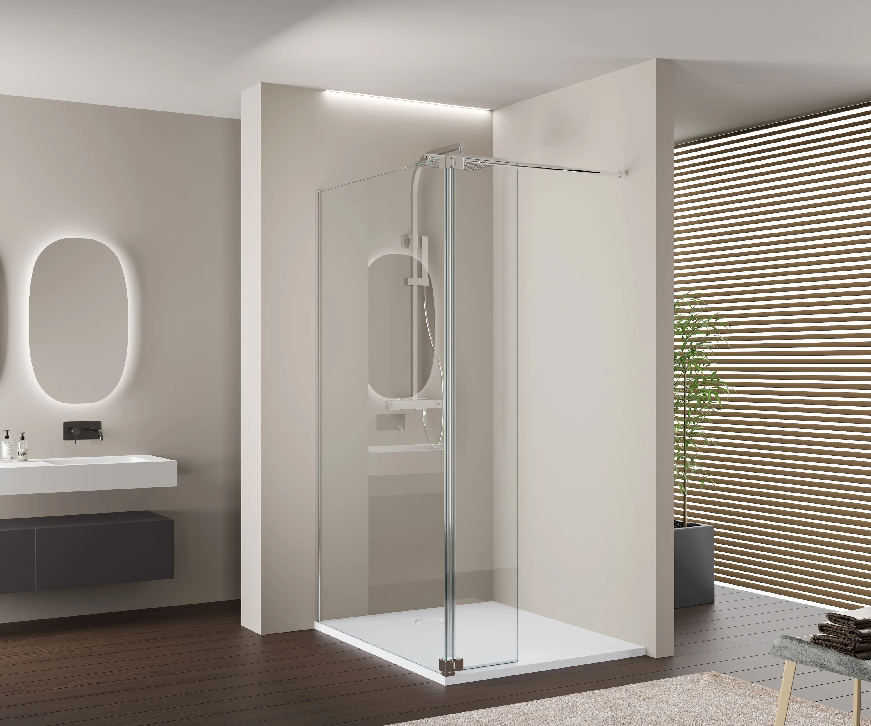 Ścianka prysznicowa Walk-In NT109