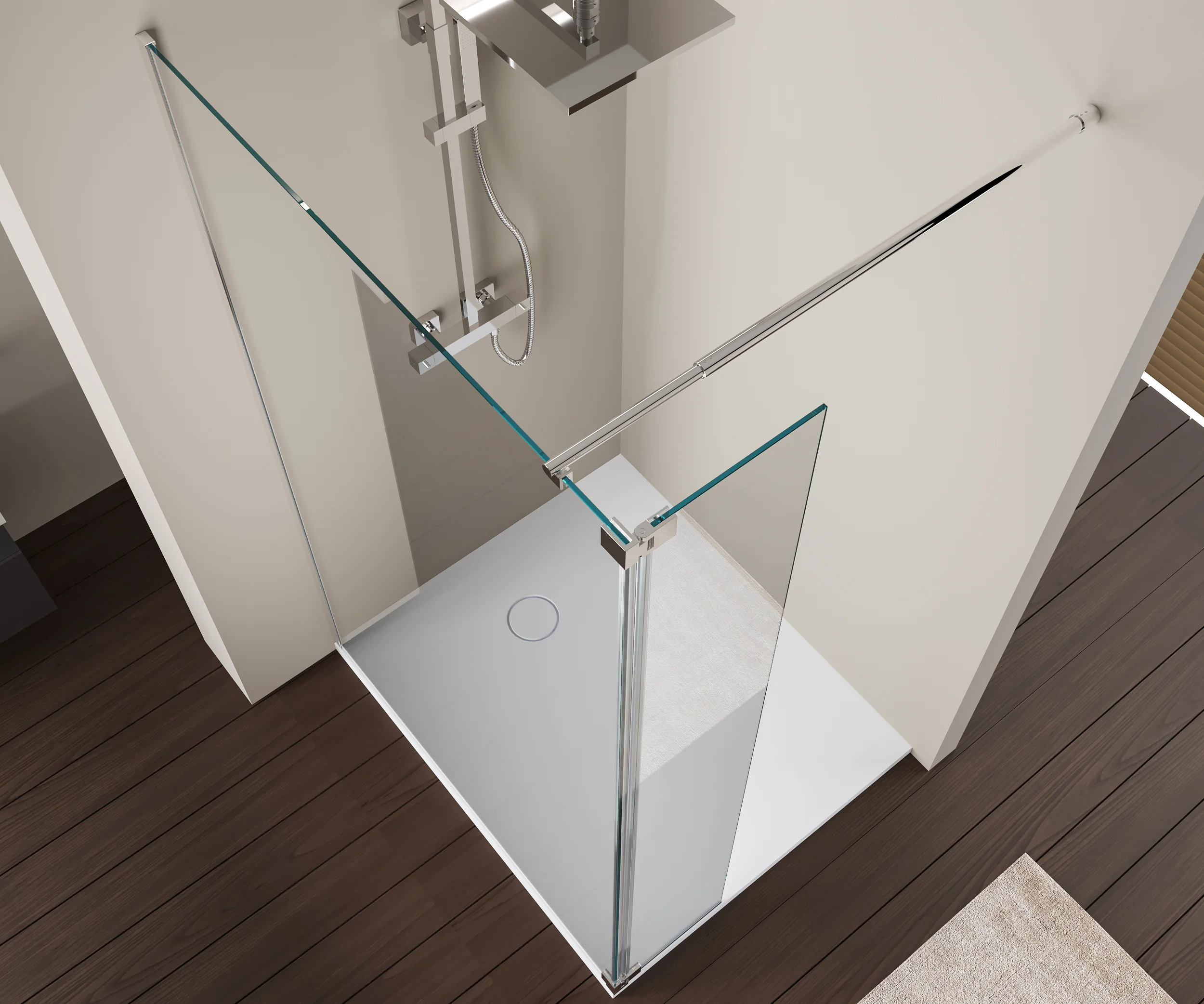 Ścianka prysznicowa Walk-In NT109 - Image 2