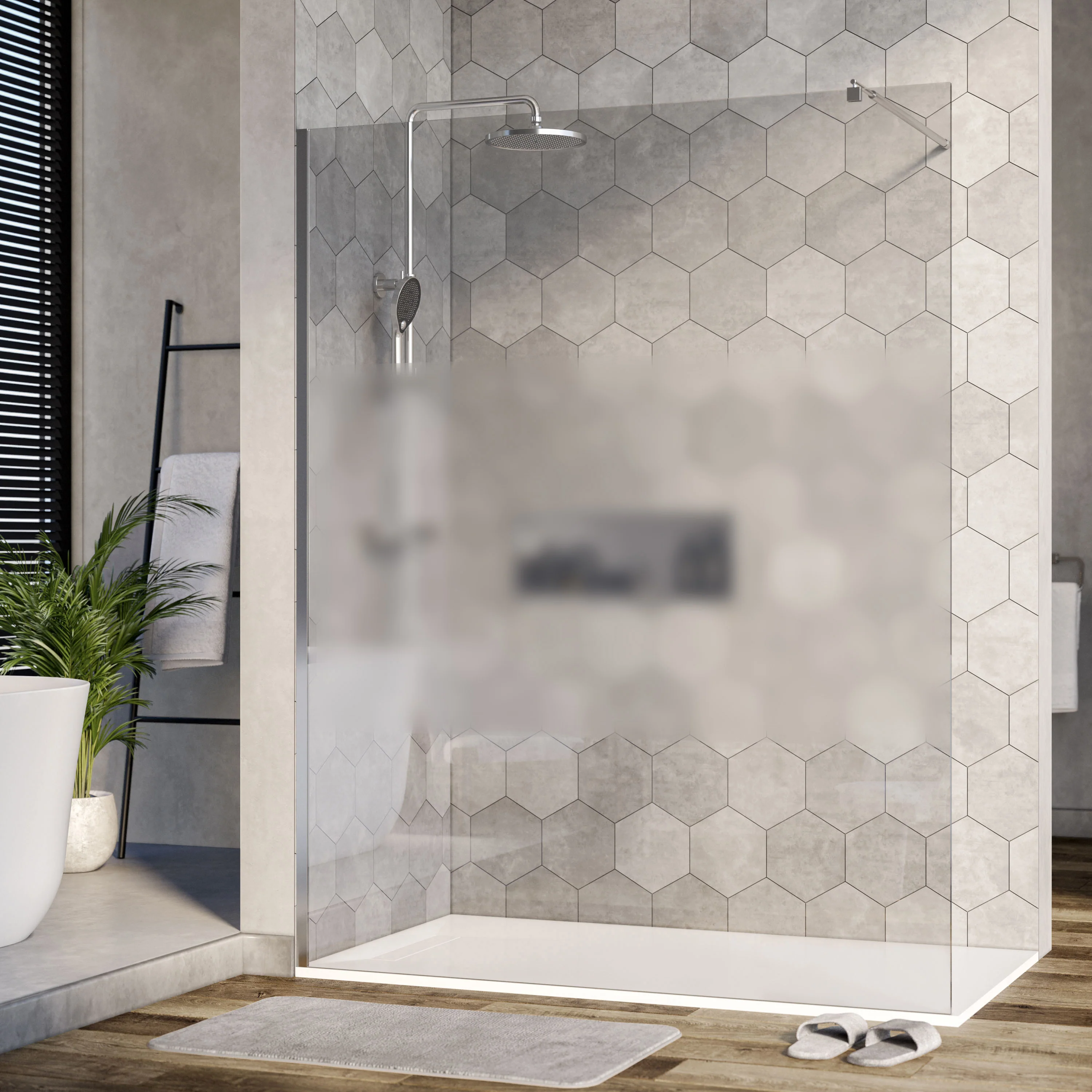 Ścianka prysznicowa Walk-In EX101 - Image 3