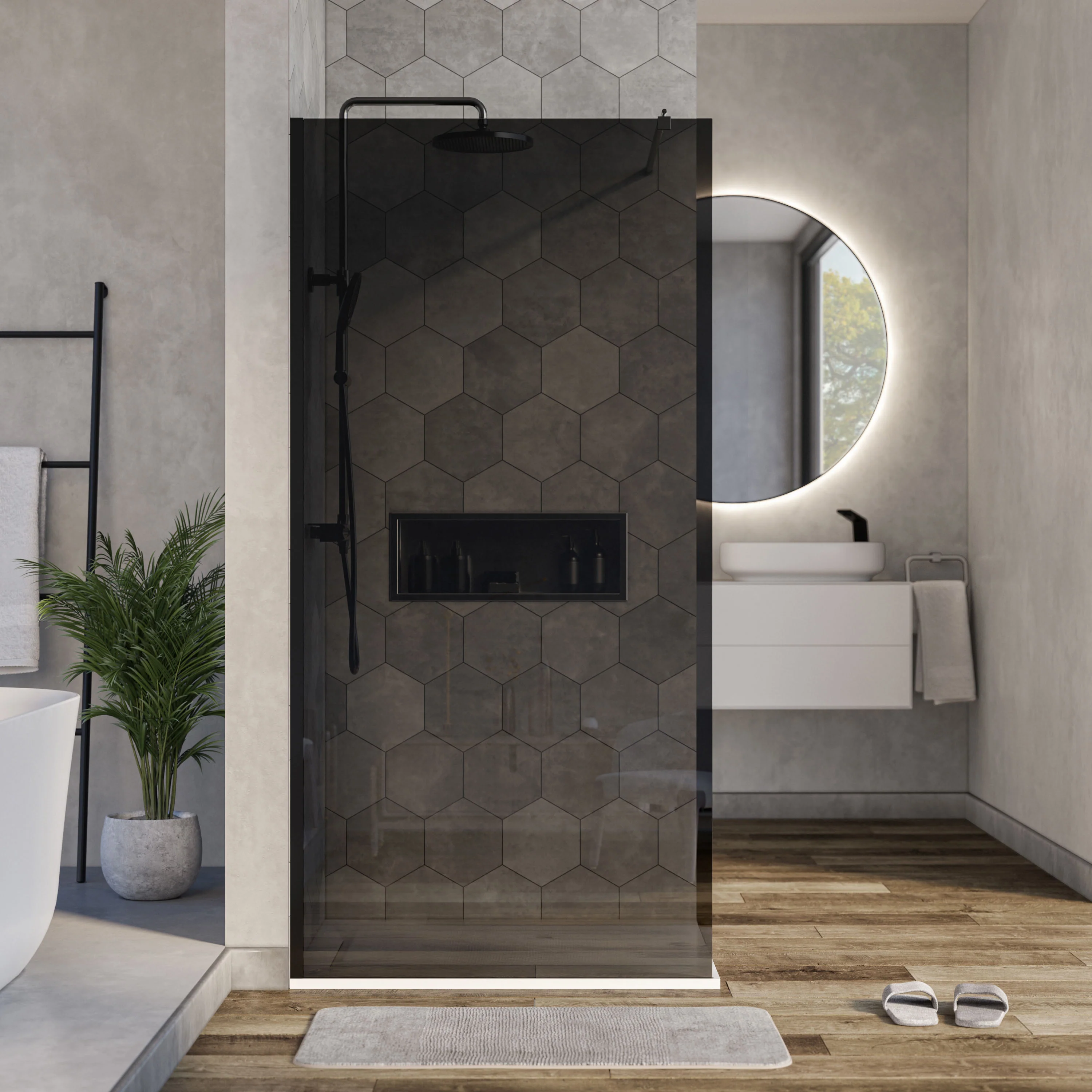 Parawan prysznicowy Walk-In Nano EX101 - Image 2