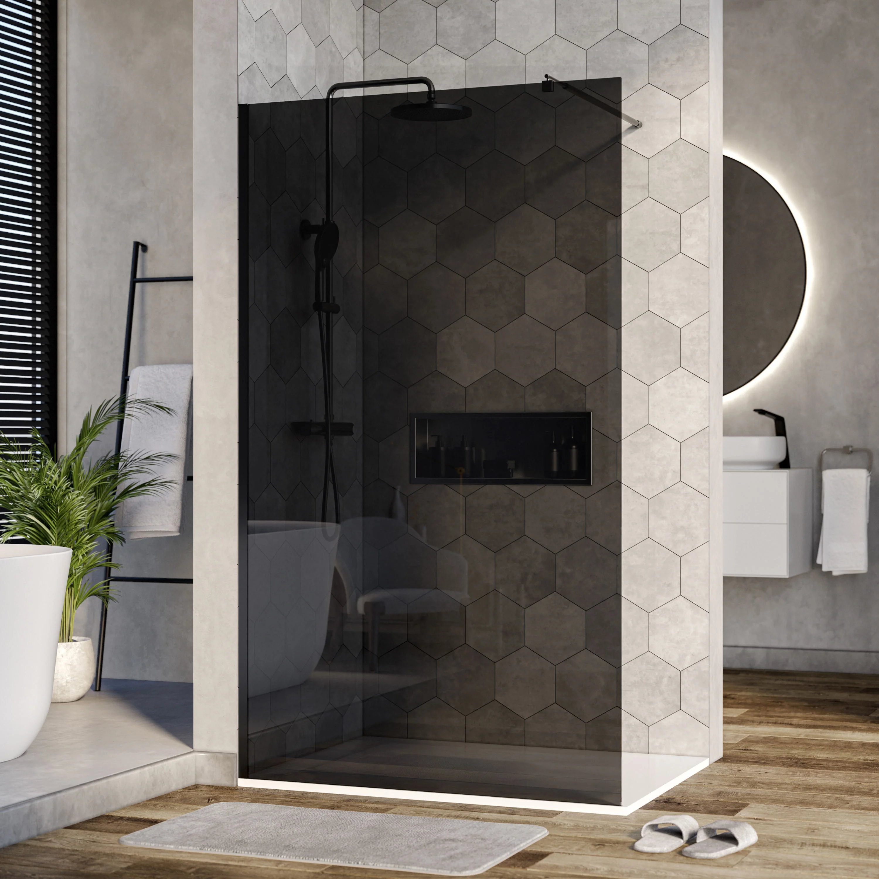 Parawan prysznicowy Walk-In Nano EX101 - Image 3