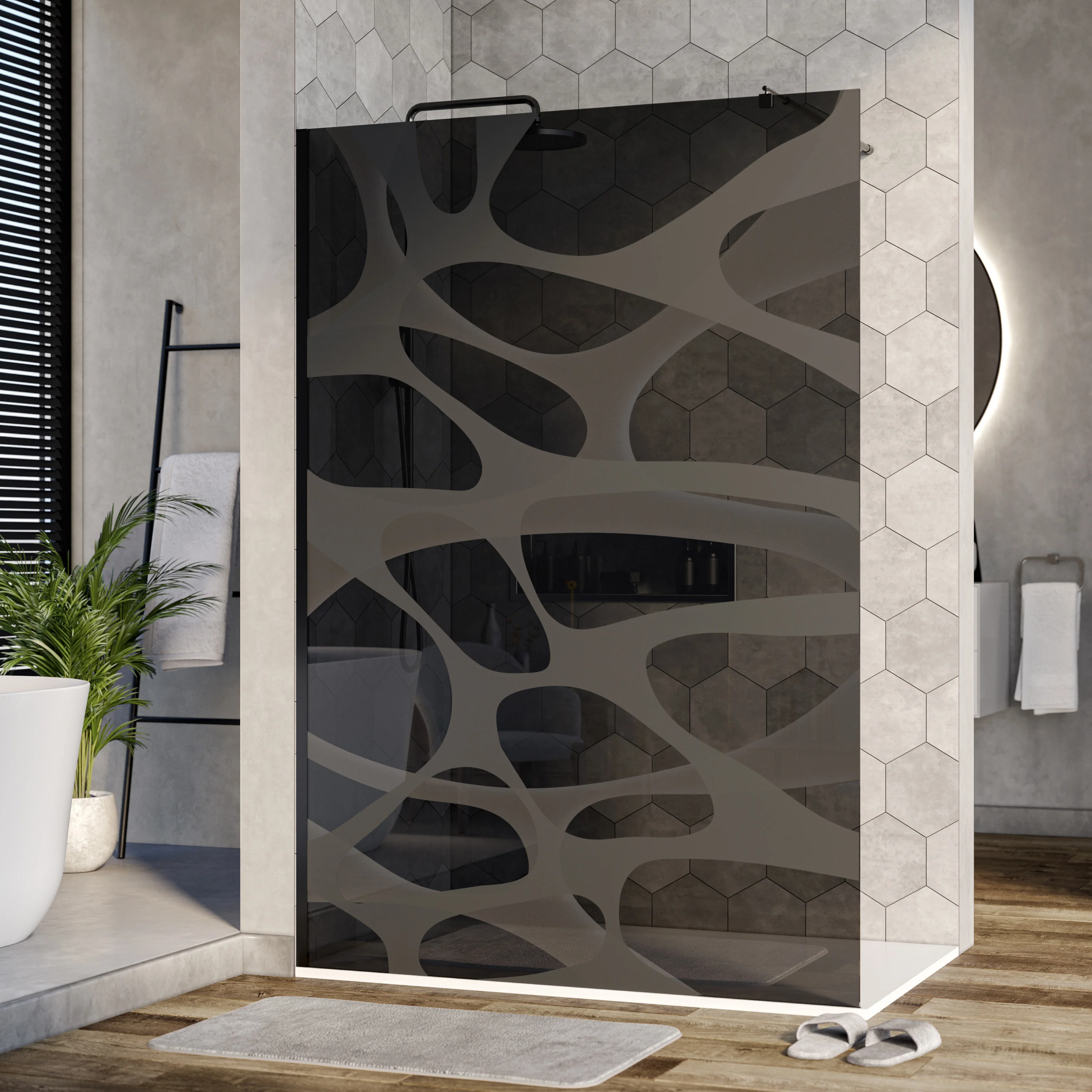 Ścianka prysznicowa Walk-In EX101 - Image 3