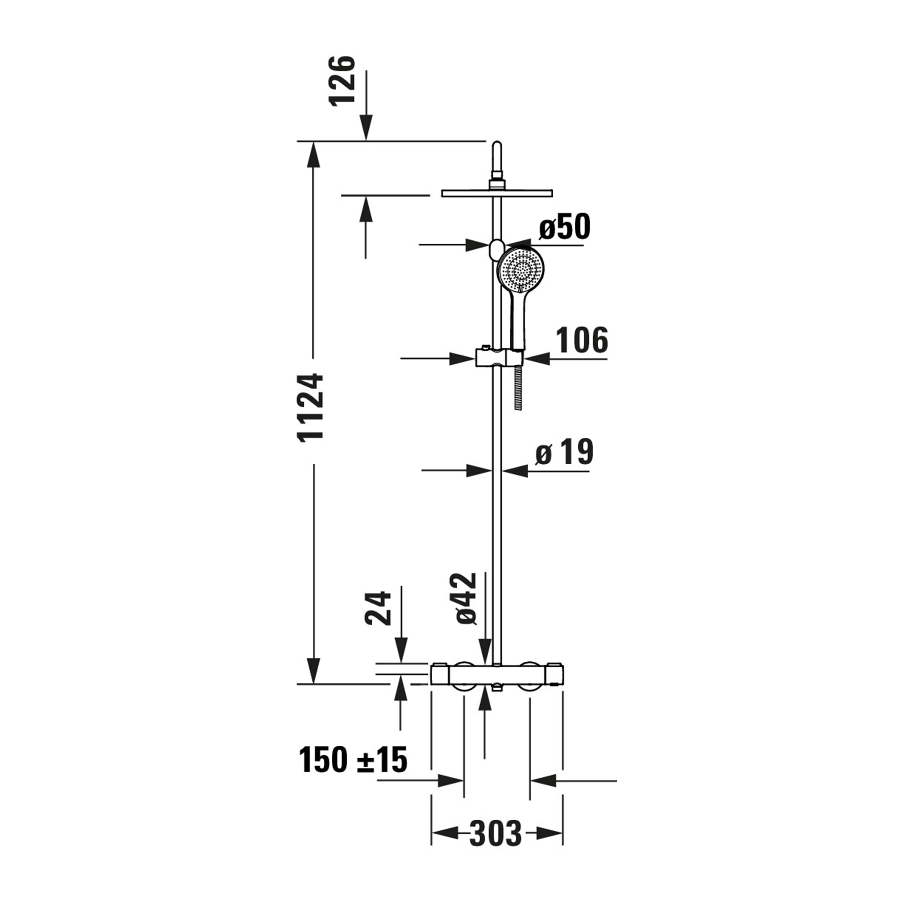 System prysznicowy Duravit z termostatem - Image 19