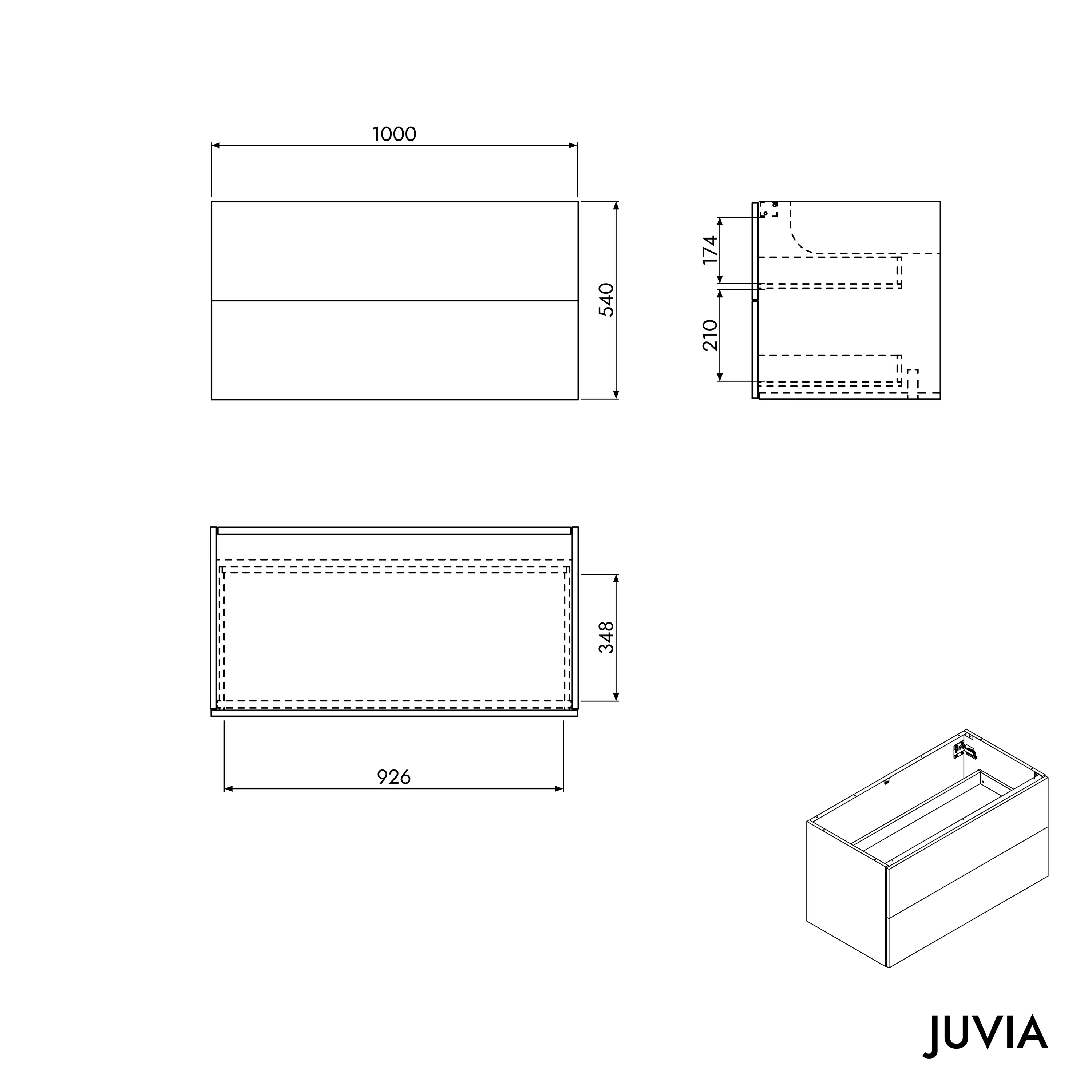 Szafka pod umywalkę JUVIA Classic 2 od 100 do 160 cm - Image 41