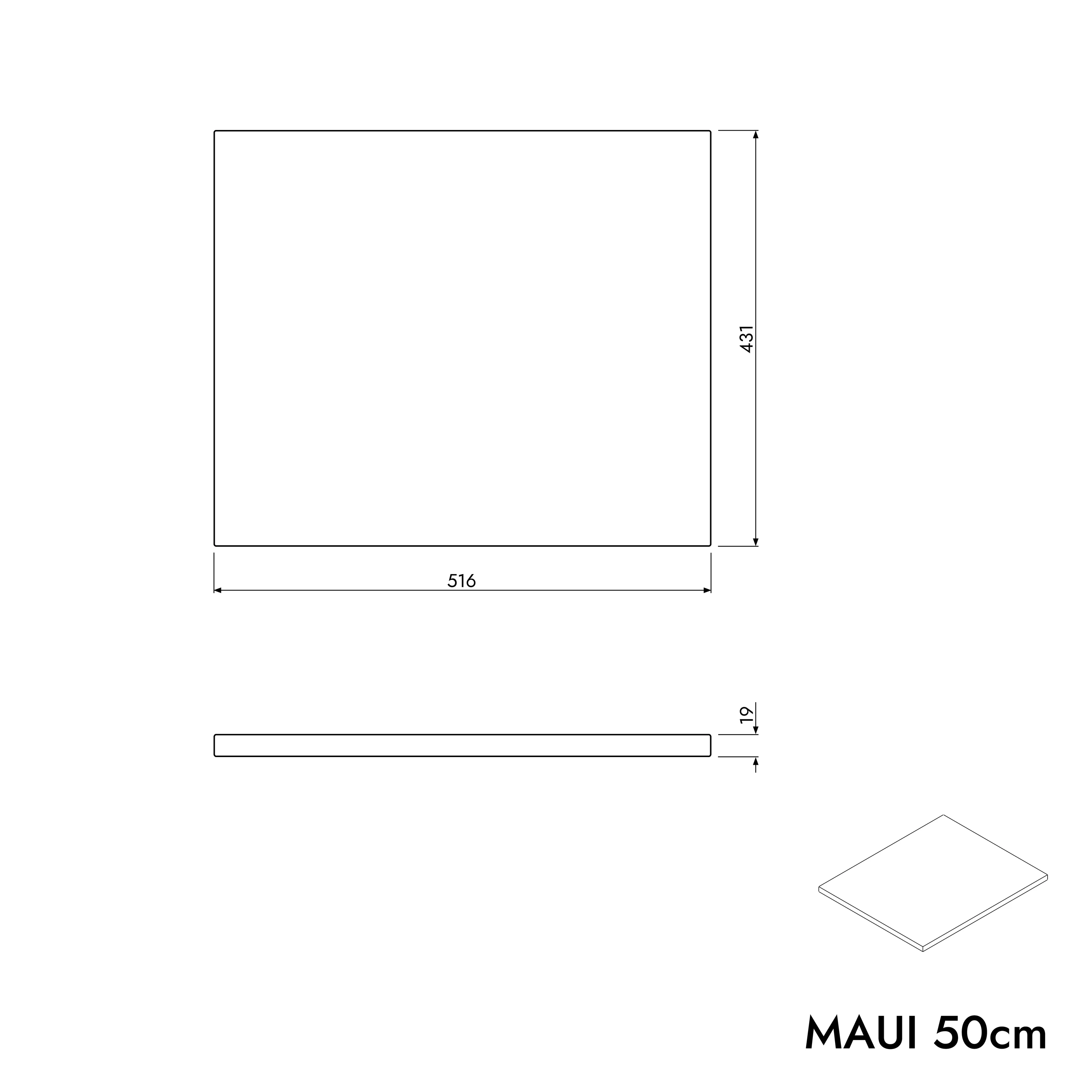 Szafka pod umywalkę MAUI 50 cm - Image 14