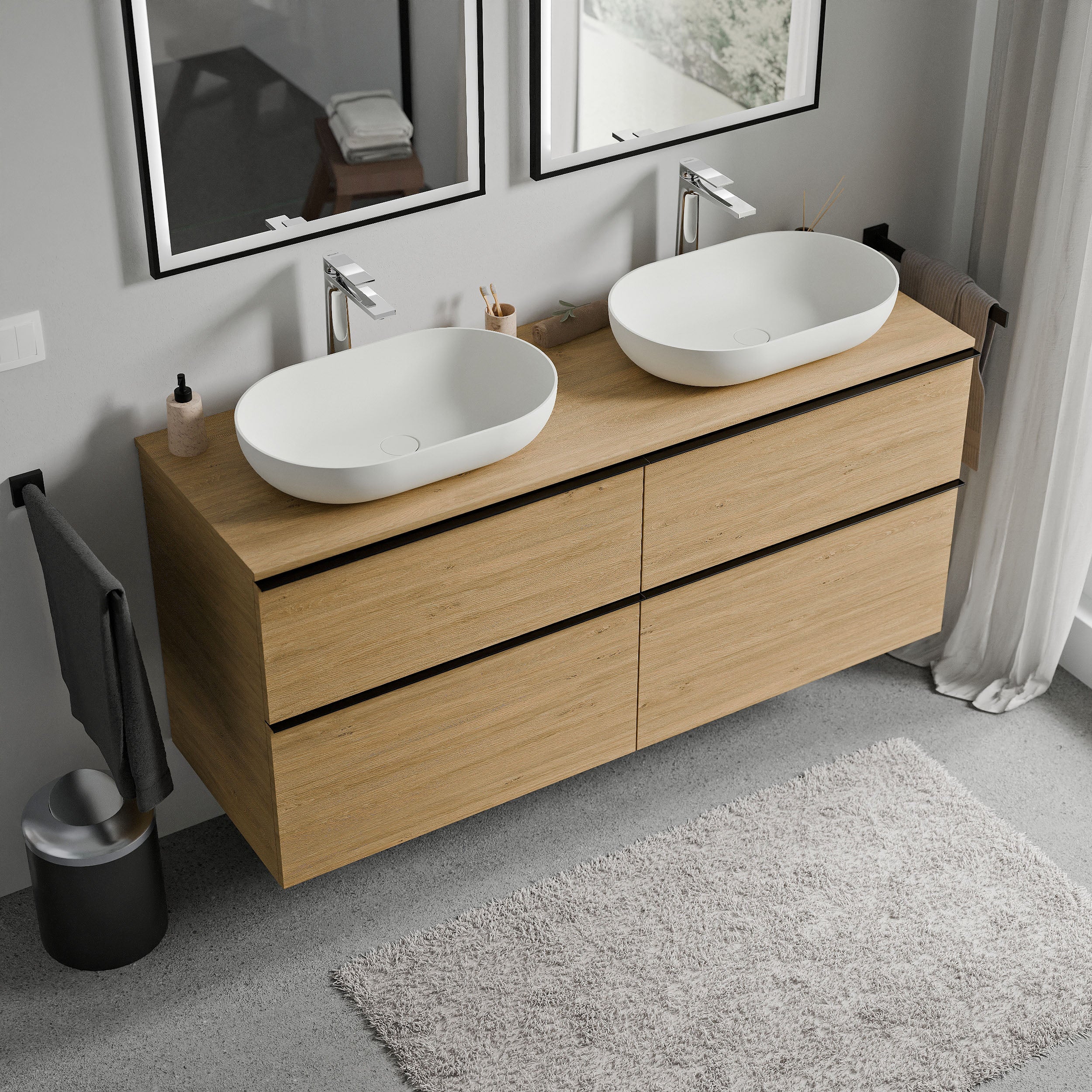 Szafka pod umywalkę nablatową LAVOA 120 cm - Image 23