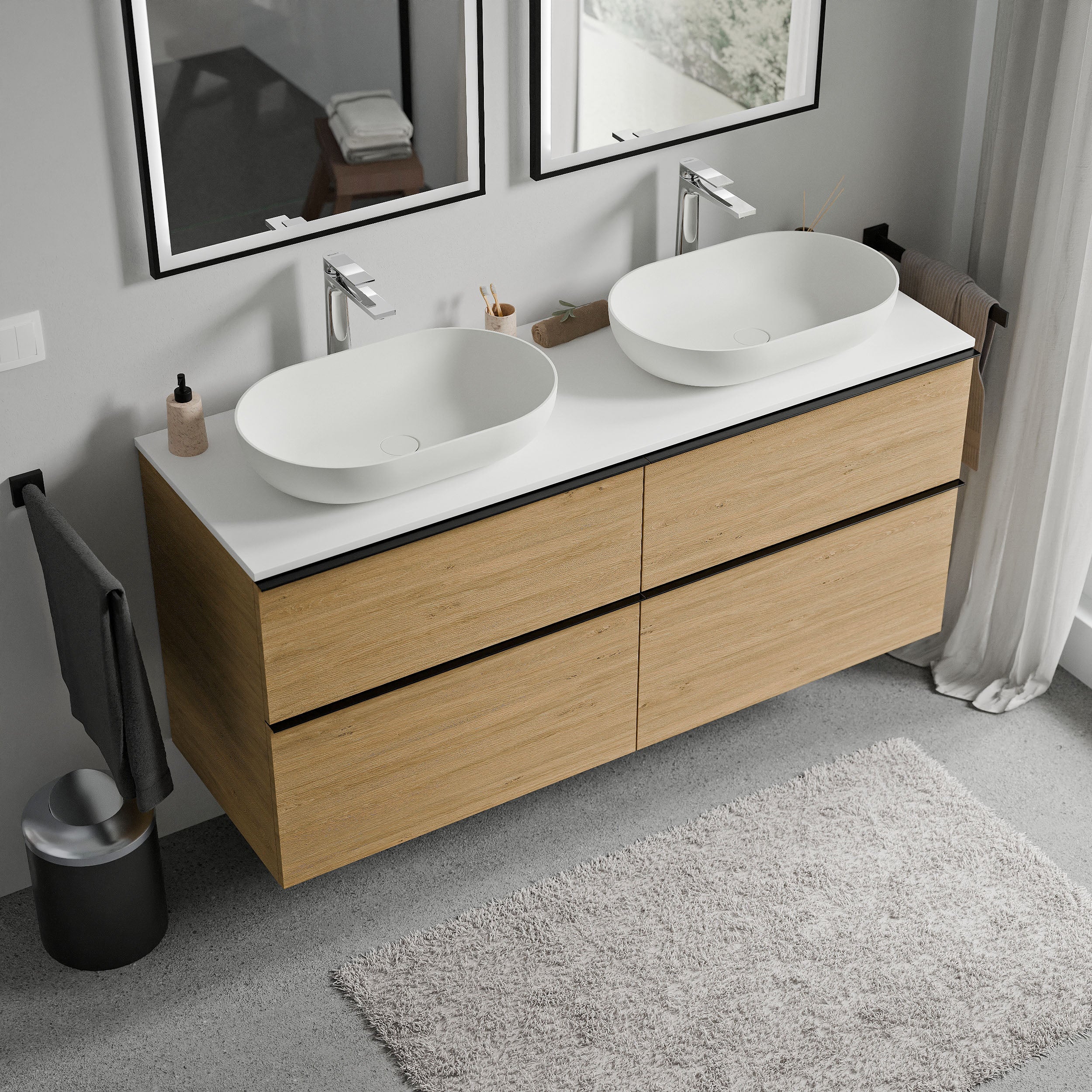 Szafka pod umywalkę nablatową LAVOA 120 cm - Image 32