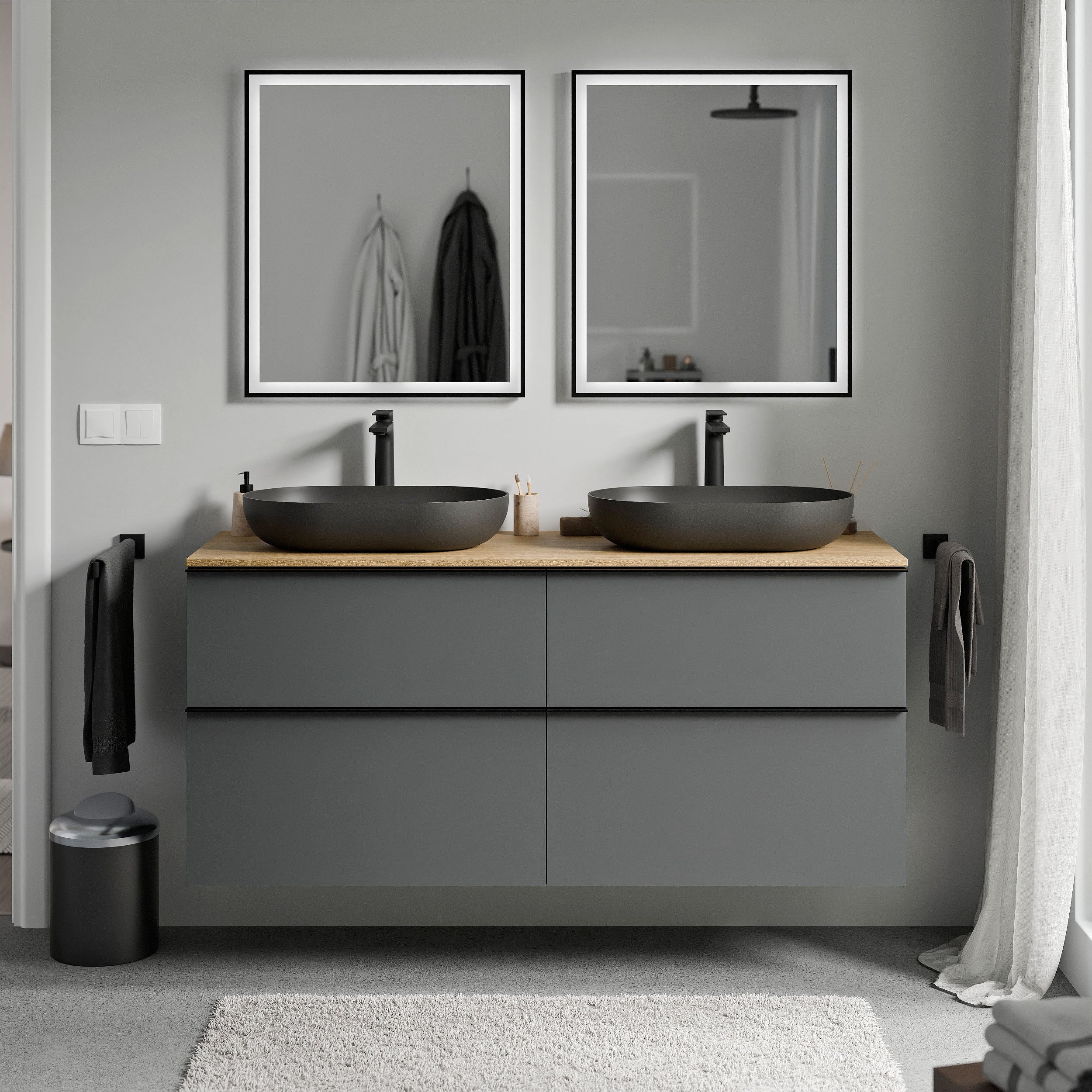 Szafka pod umywalkę nablatową LAVOA 120 cm - Image 4