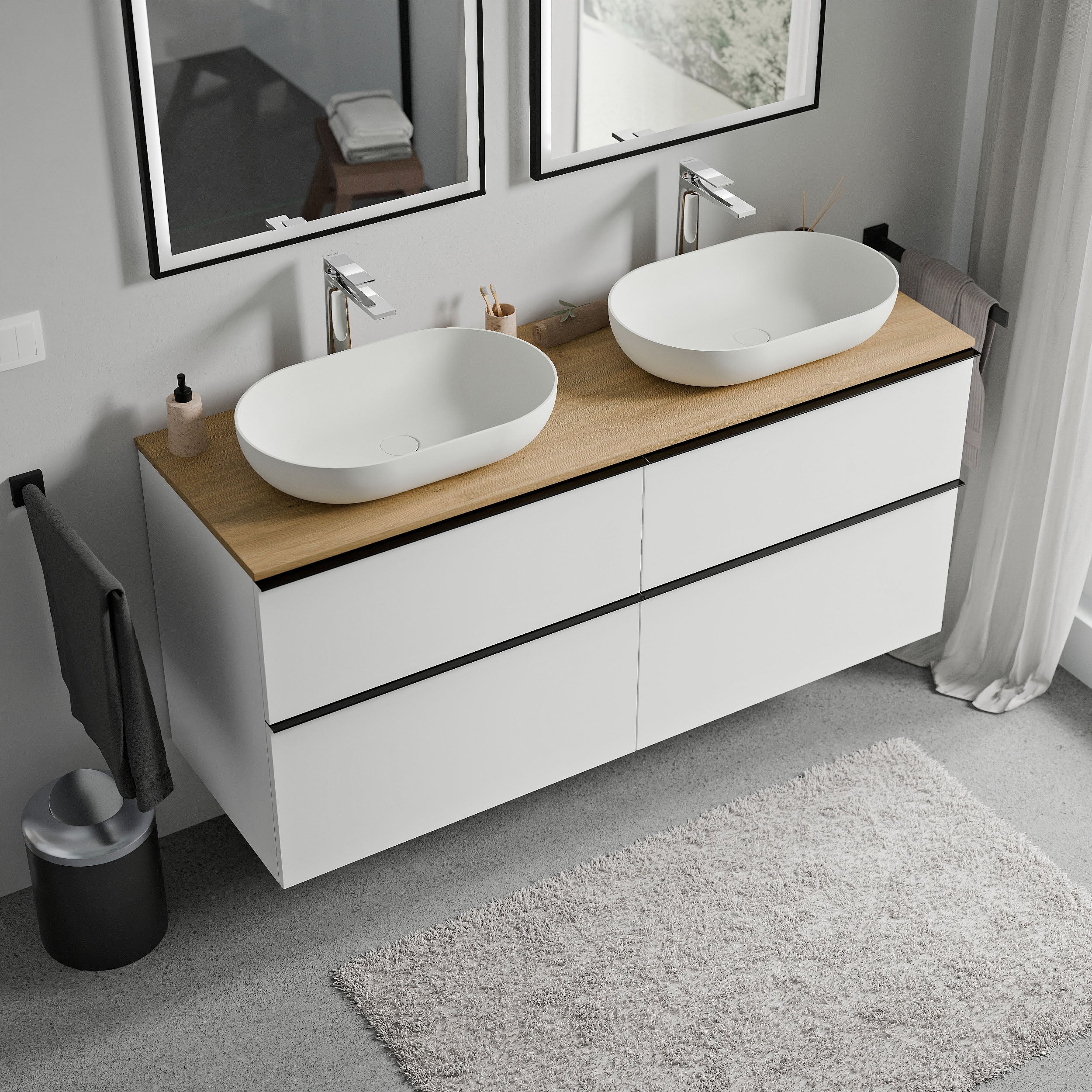 Szafka pod umywalkę nablatową LAVOA 120 cm - Image 77