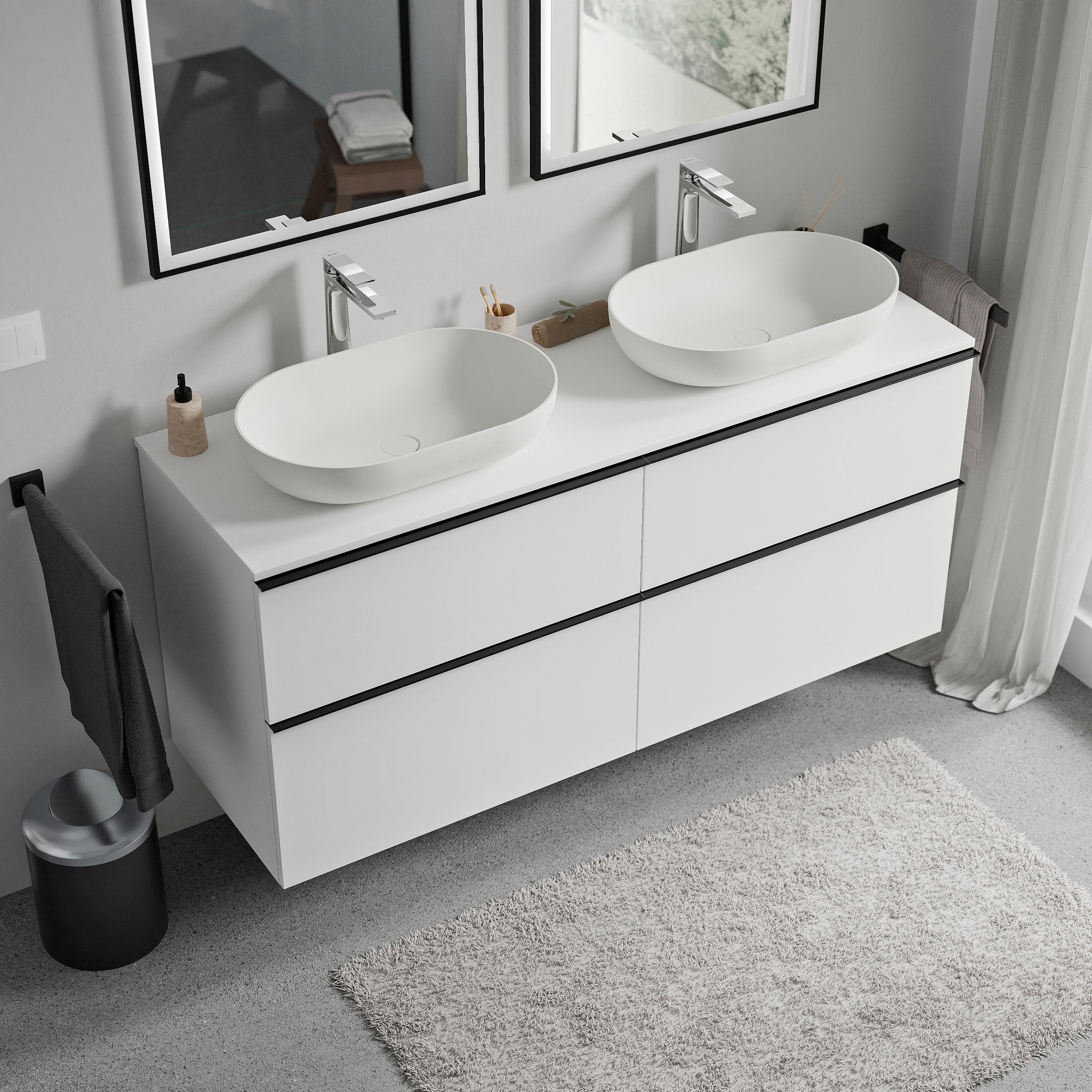 Szafka pod umywalkę nablatową LAVOA 120 cm - Image 86