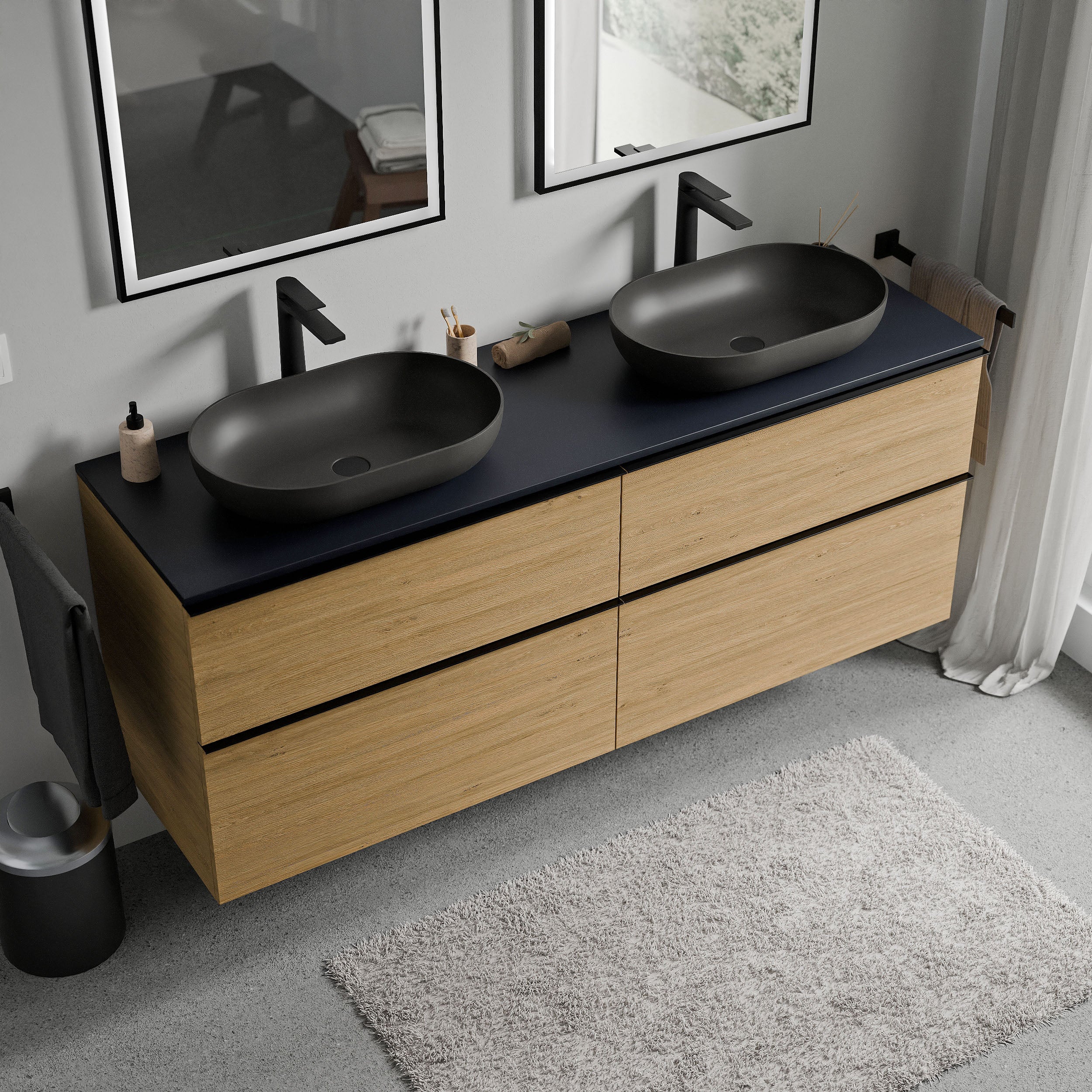 Szafka pod umywalkę nablatową LAVOA 160 cm - Image 23