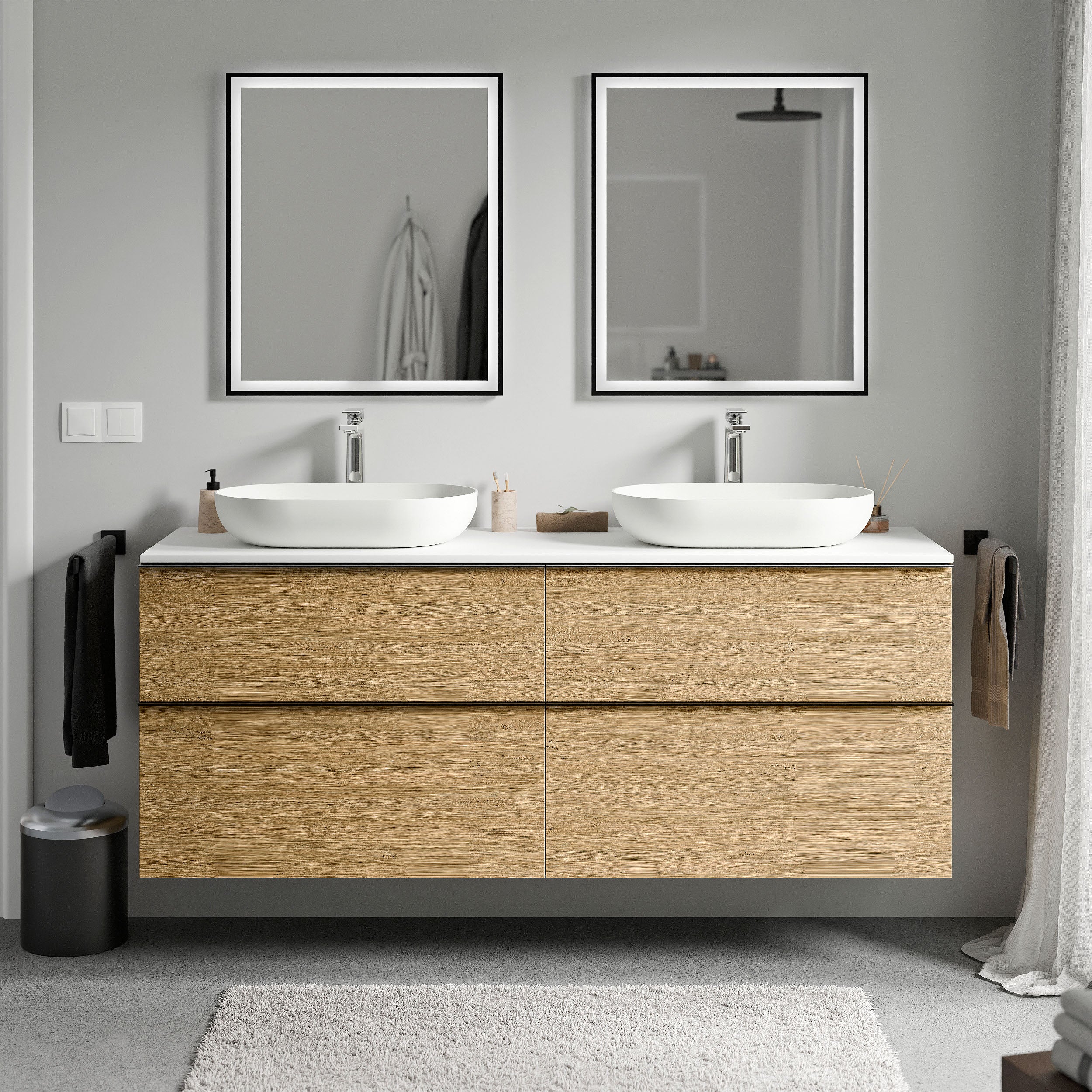 Szafka pod umywalkę nablatową LAVOA 160 cm - Image 28