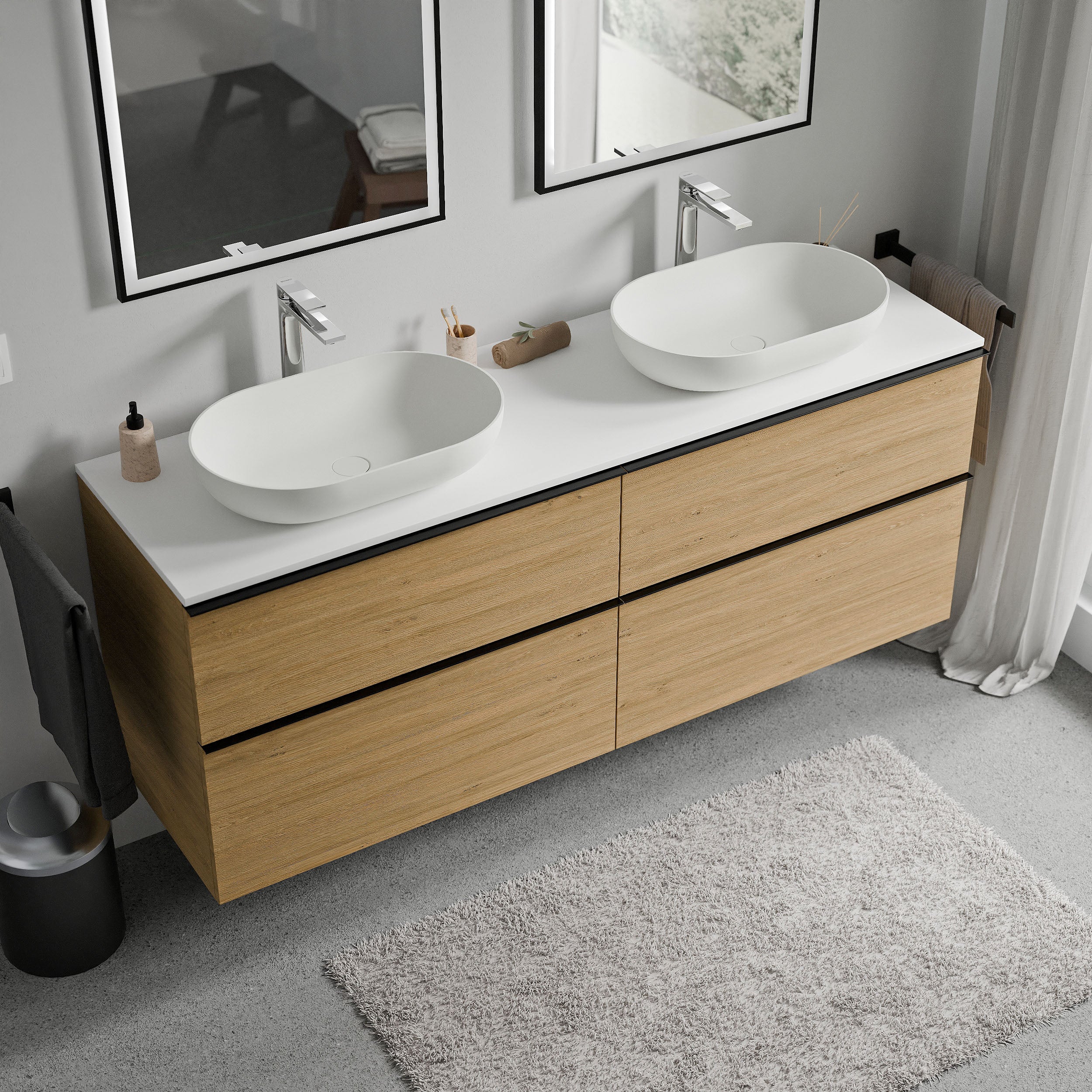 Szafka pod umywalkę nablatową LAVOA 160 cm - Image 29