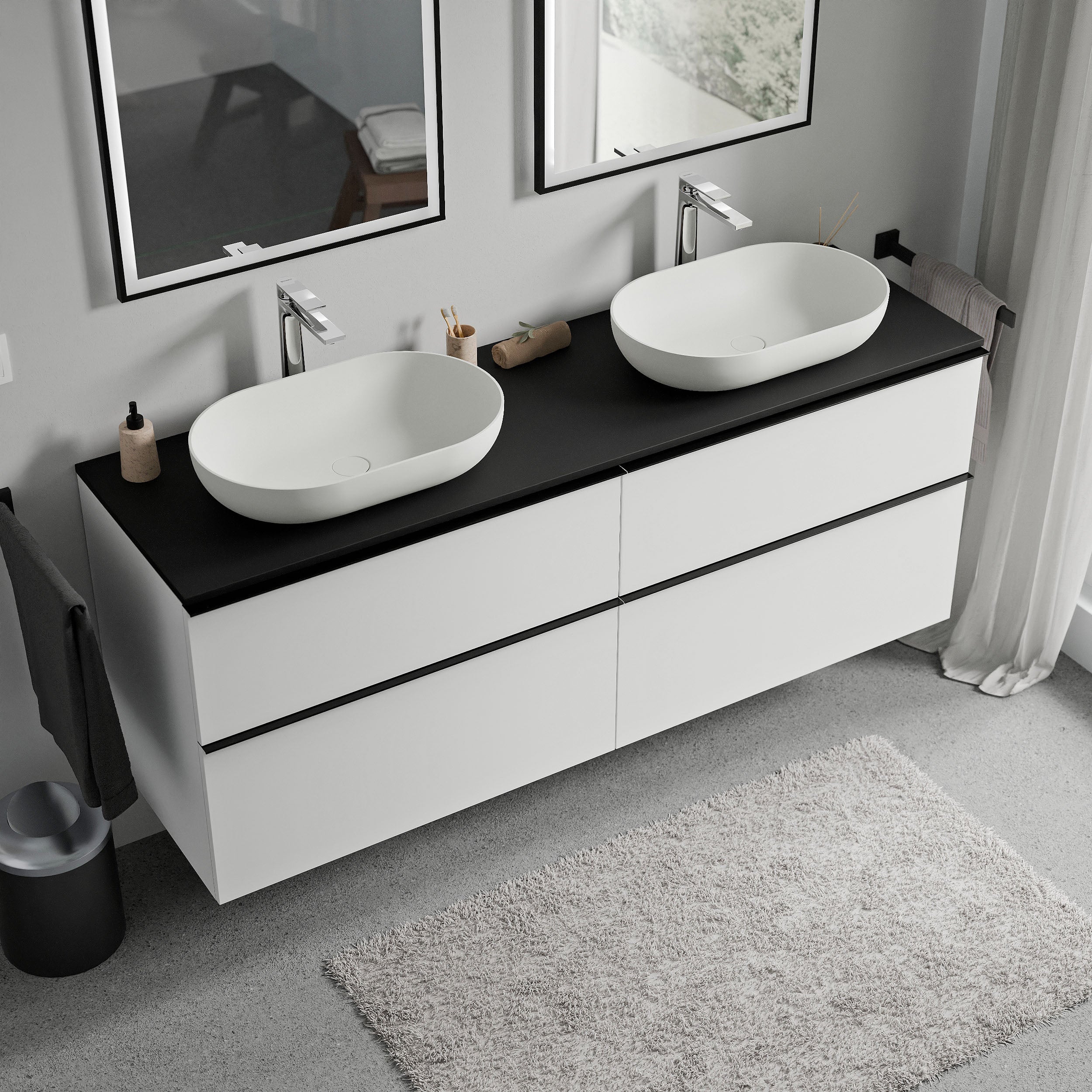 Szafka pod umywalkę nablatową LAVOA 160 cm - Image 71