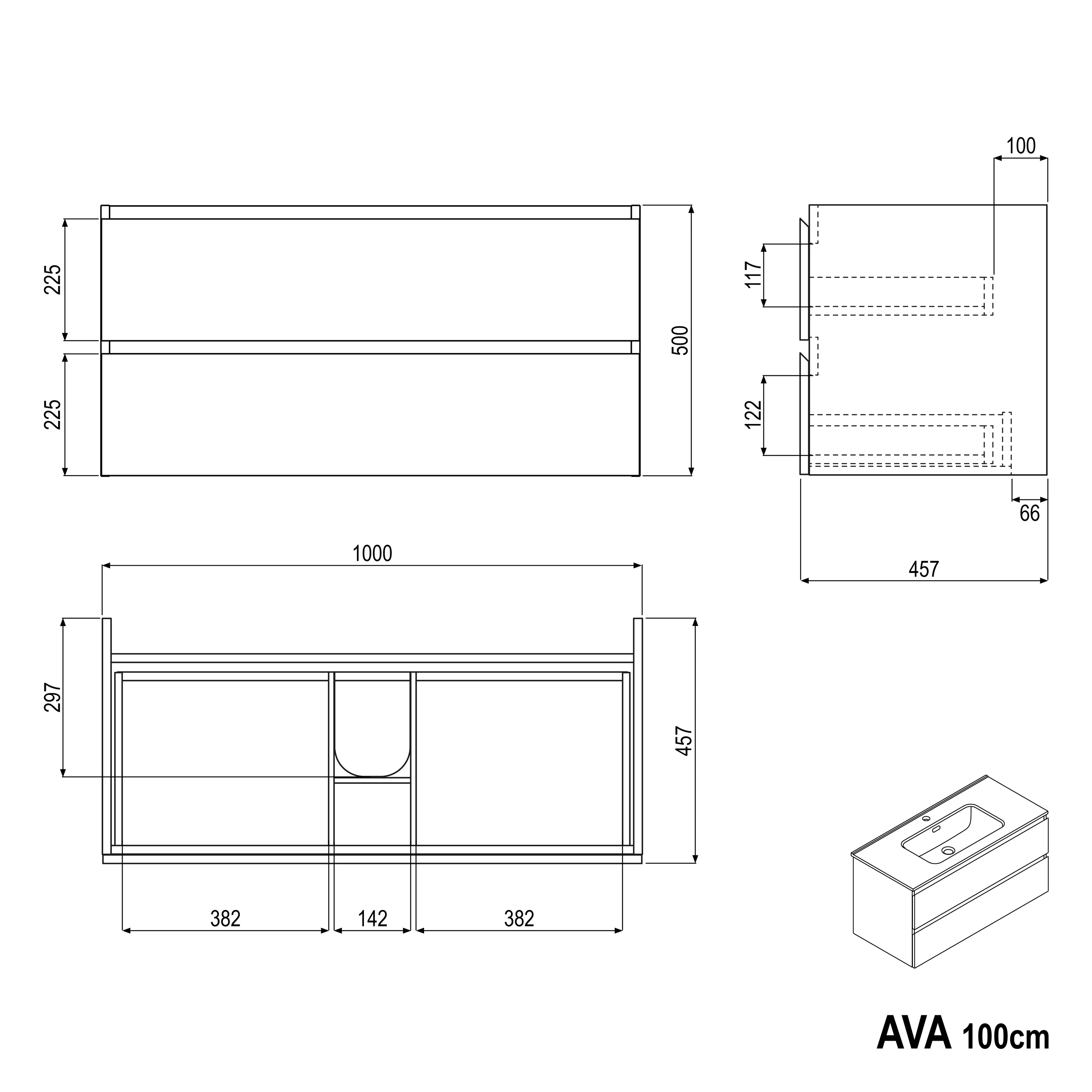 Szafka podstawowa AVA 100 cm - Image 69