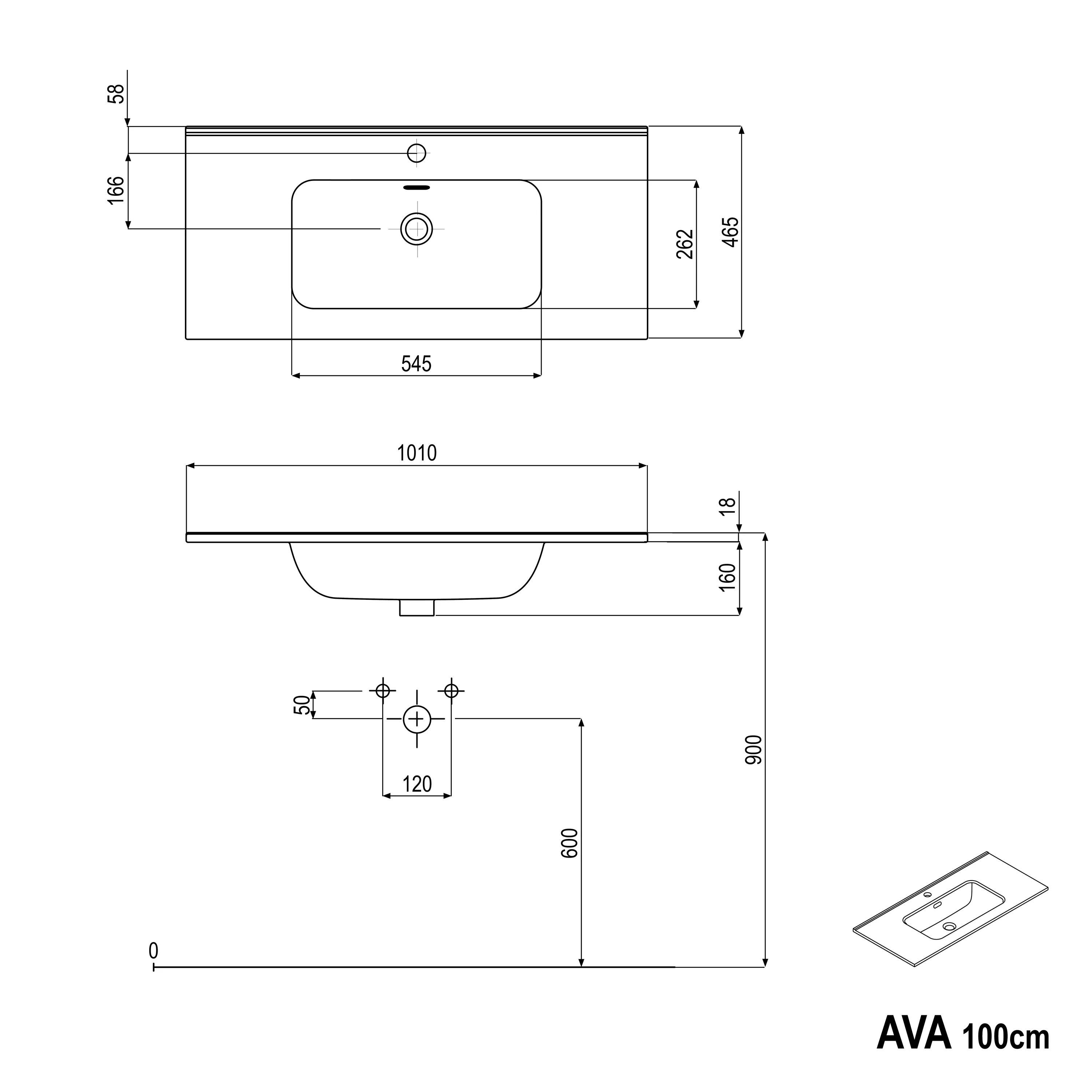 Szafka podstawowa AVA 100 cm - Image 70