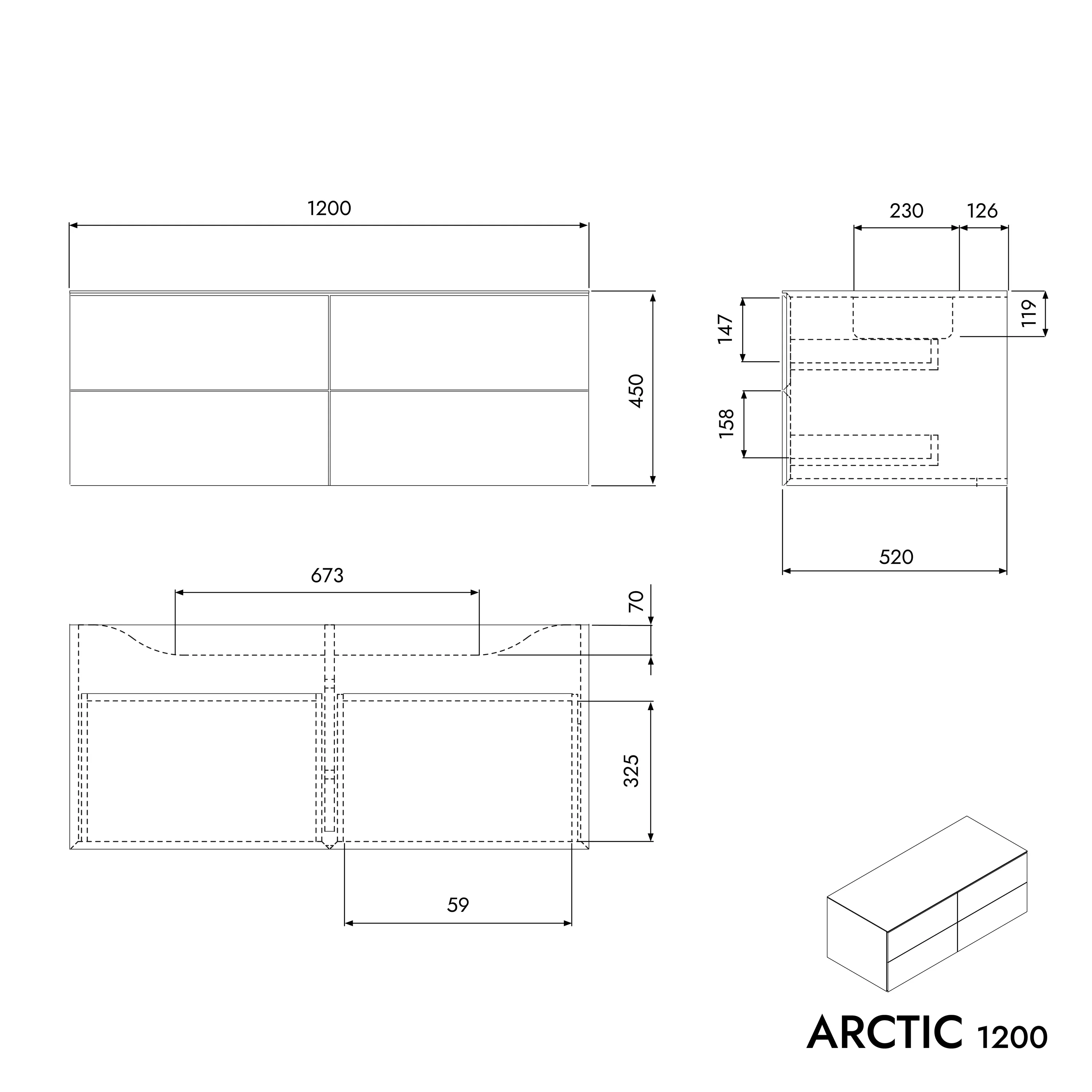 Szafka podumywalkowa ARCTIC 1200 - Image 6