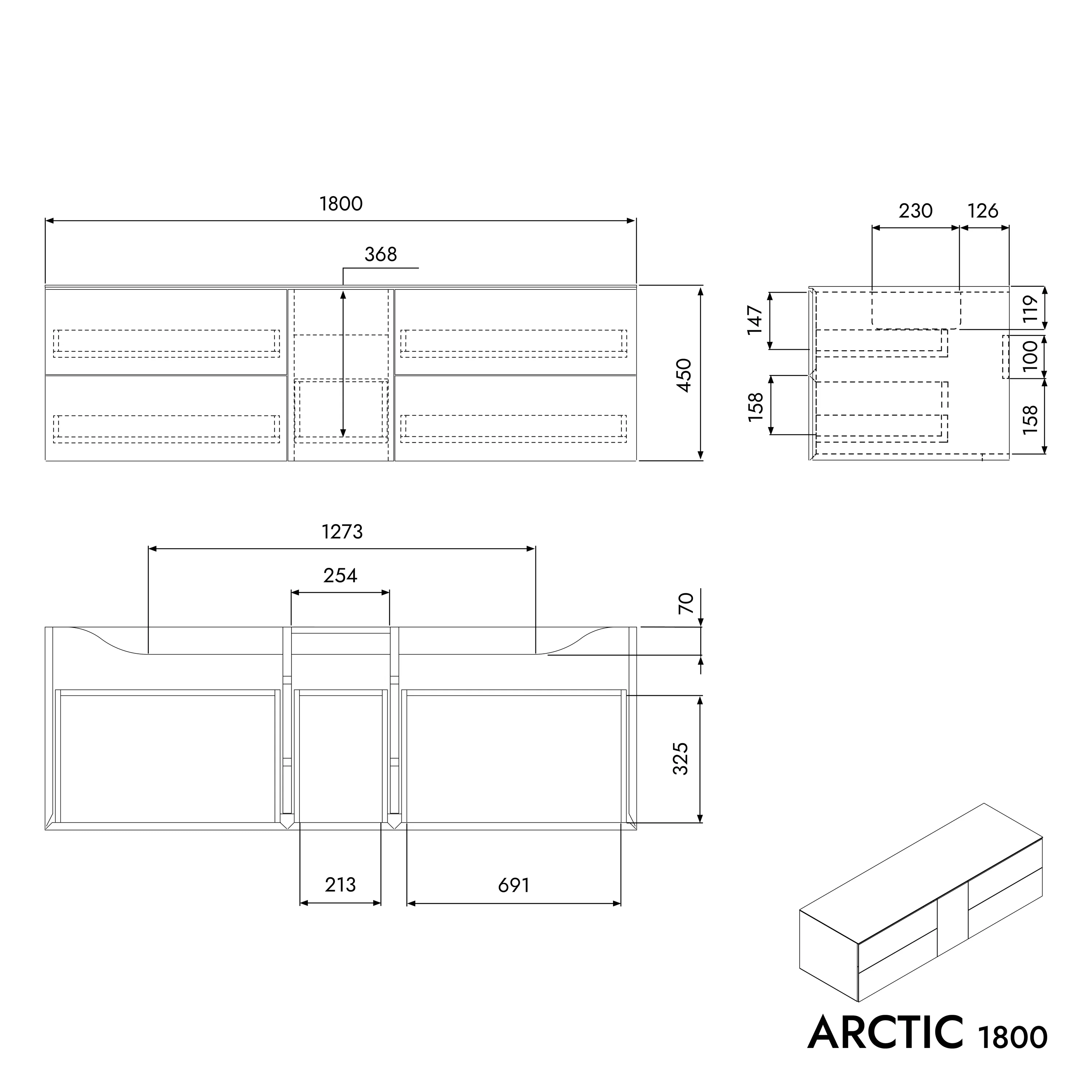 Szafka podumywalkowa ARCTIC 1800 - Image 6