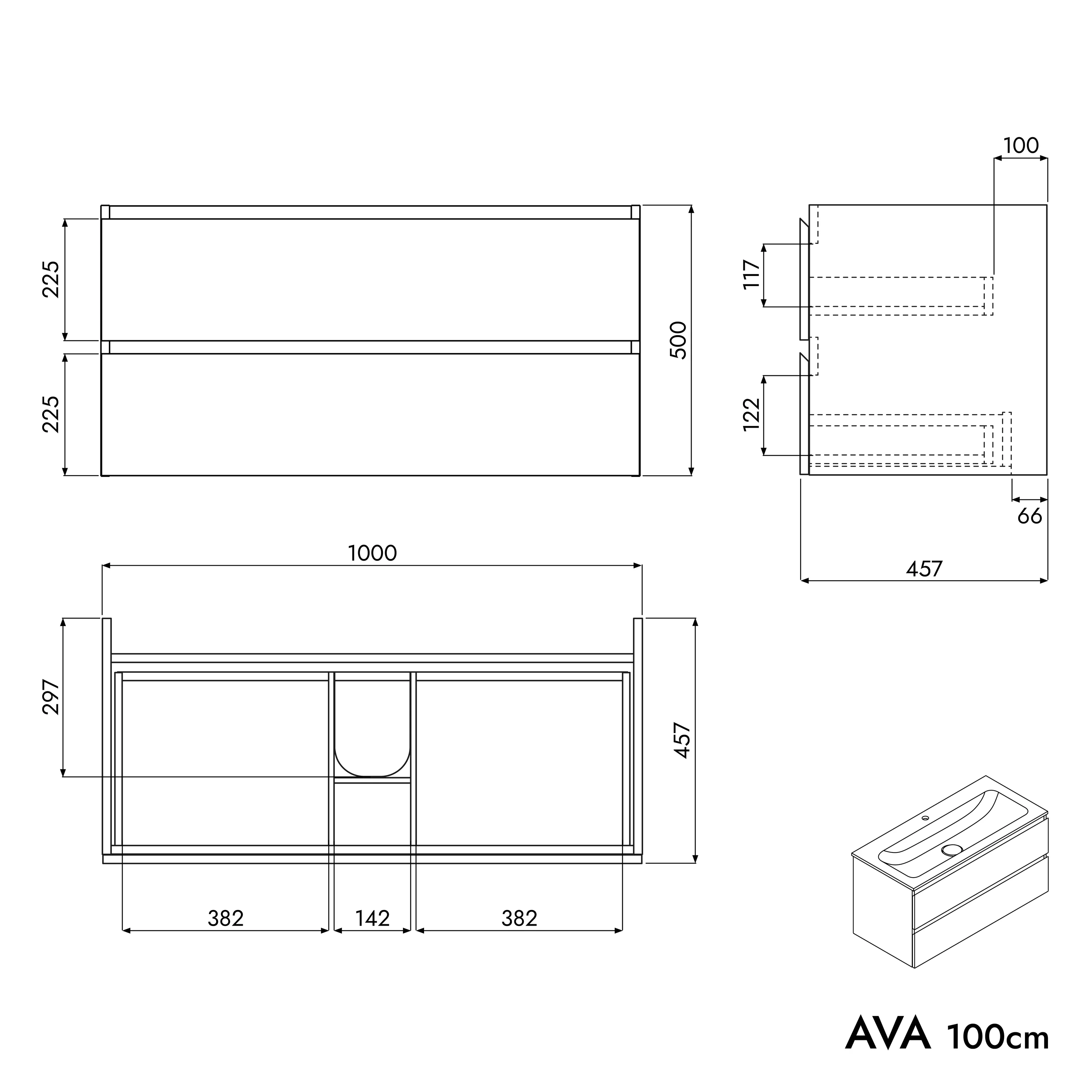 Szafka podumywalkowa AVA 100 cm - Image 47