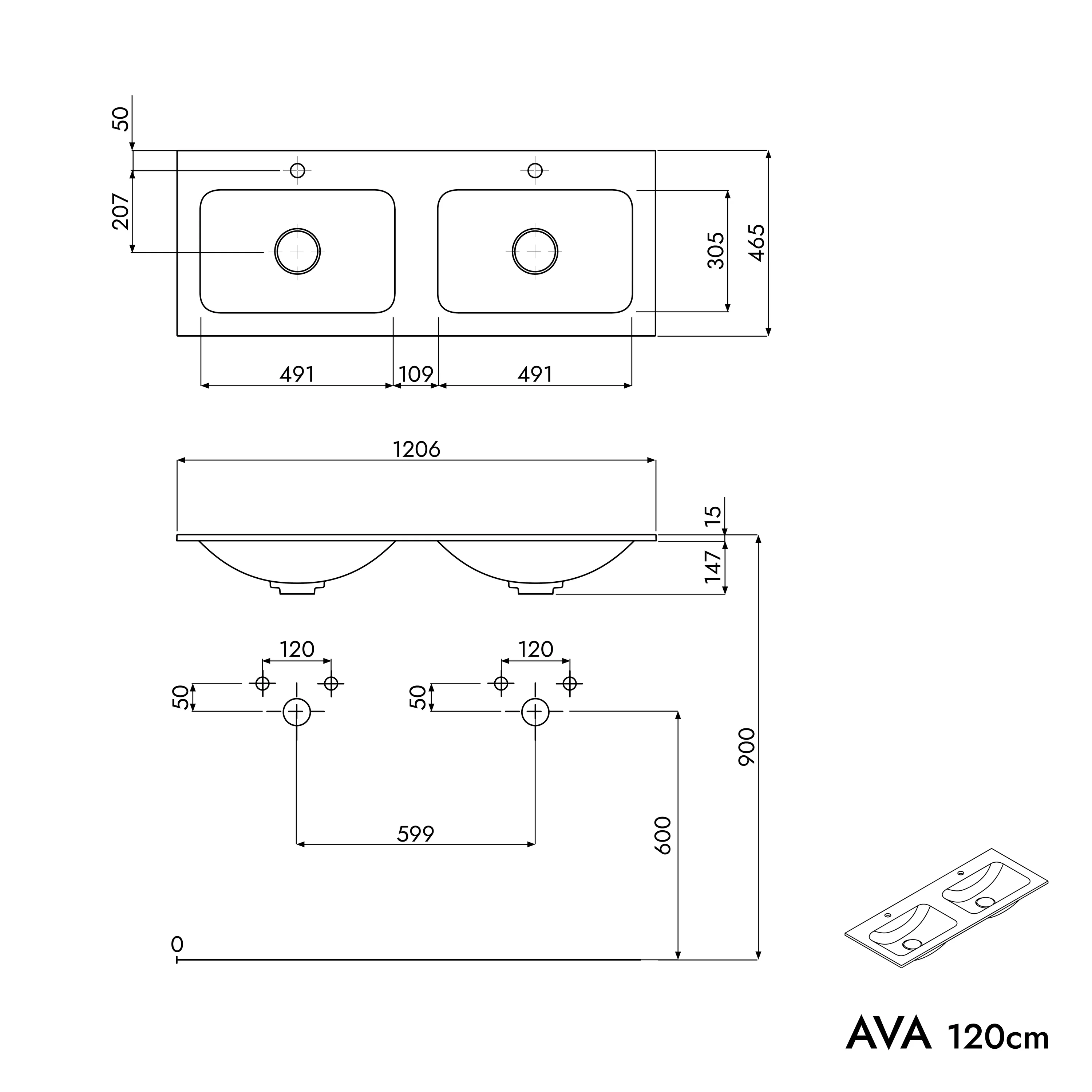 Szafka podumywalkowa AVA 120 cm - Image 48