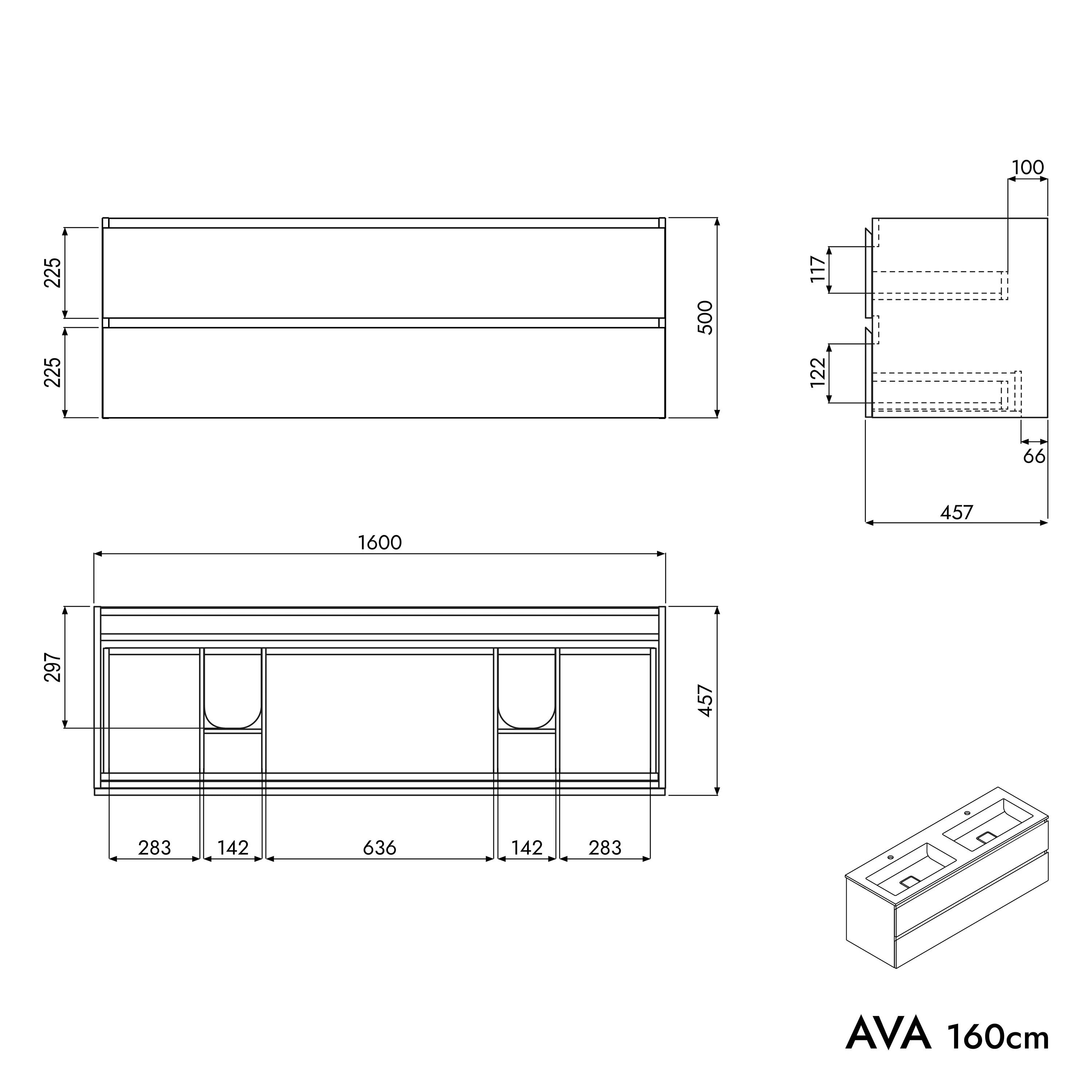 Szafka podumywalkowa AVA 160 cm - Image 47
