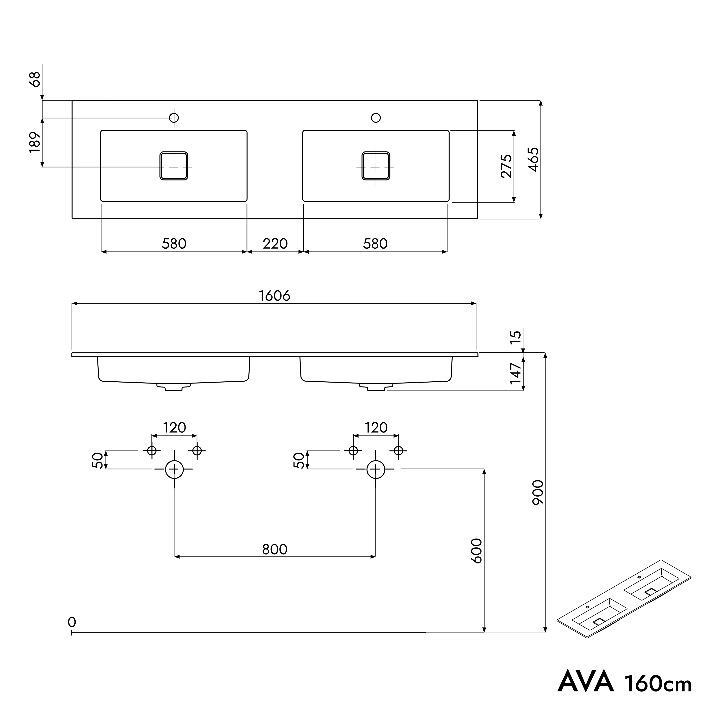 Szafka podumywalkowa AVA 160 cm - Image 48