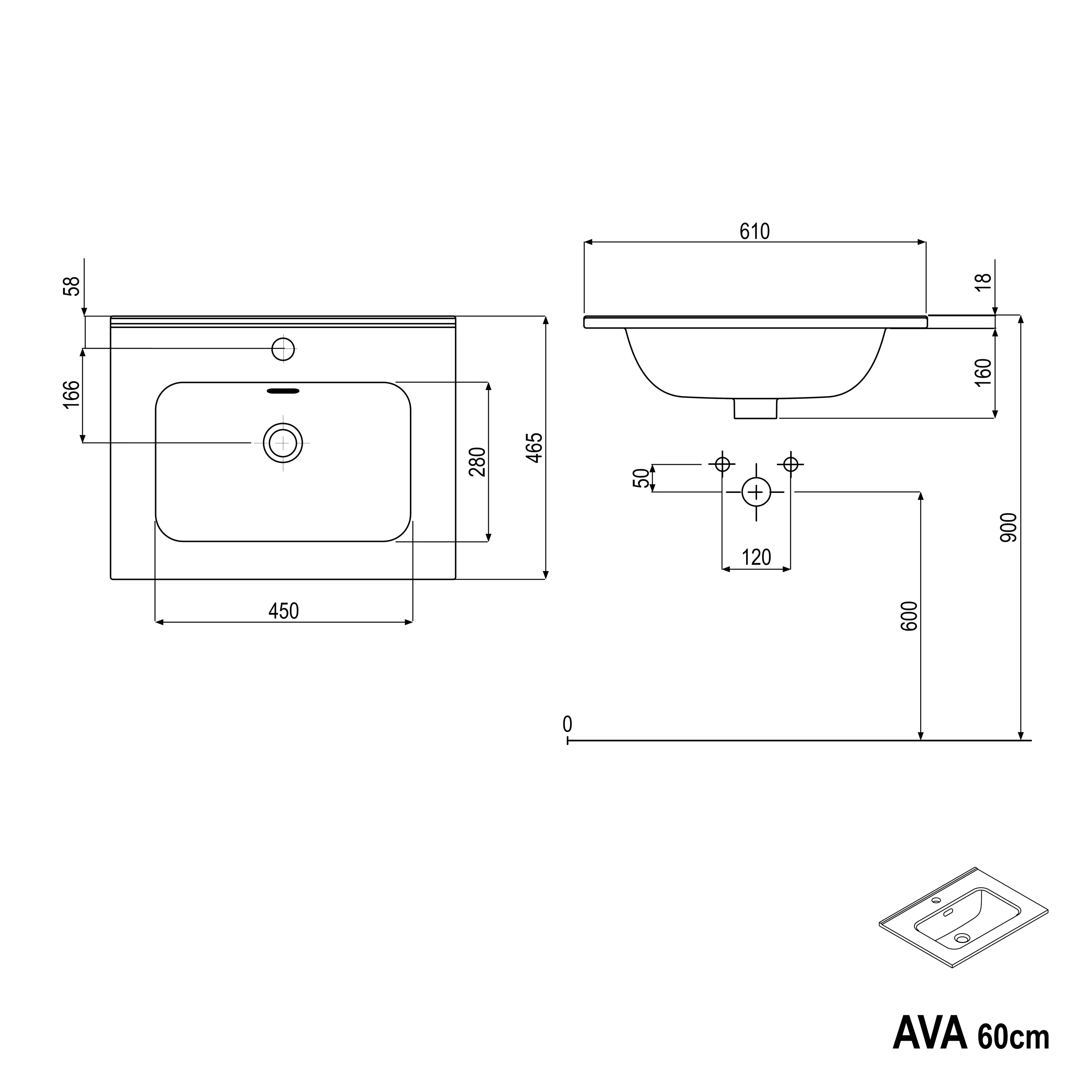 Szafka podumywalkowa AVA 60 cm - Image 70