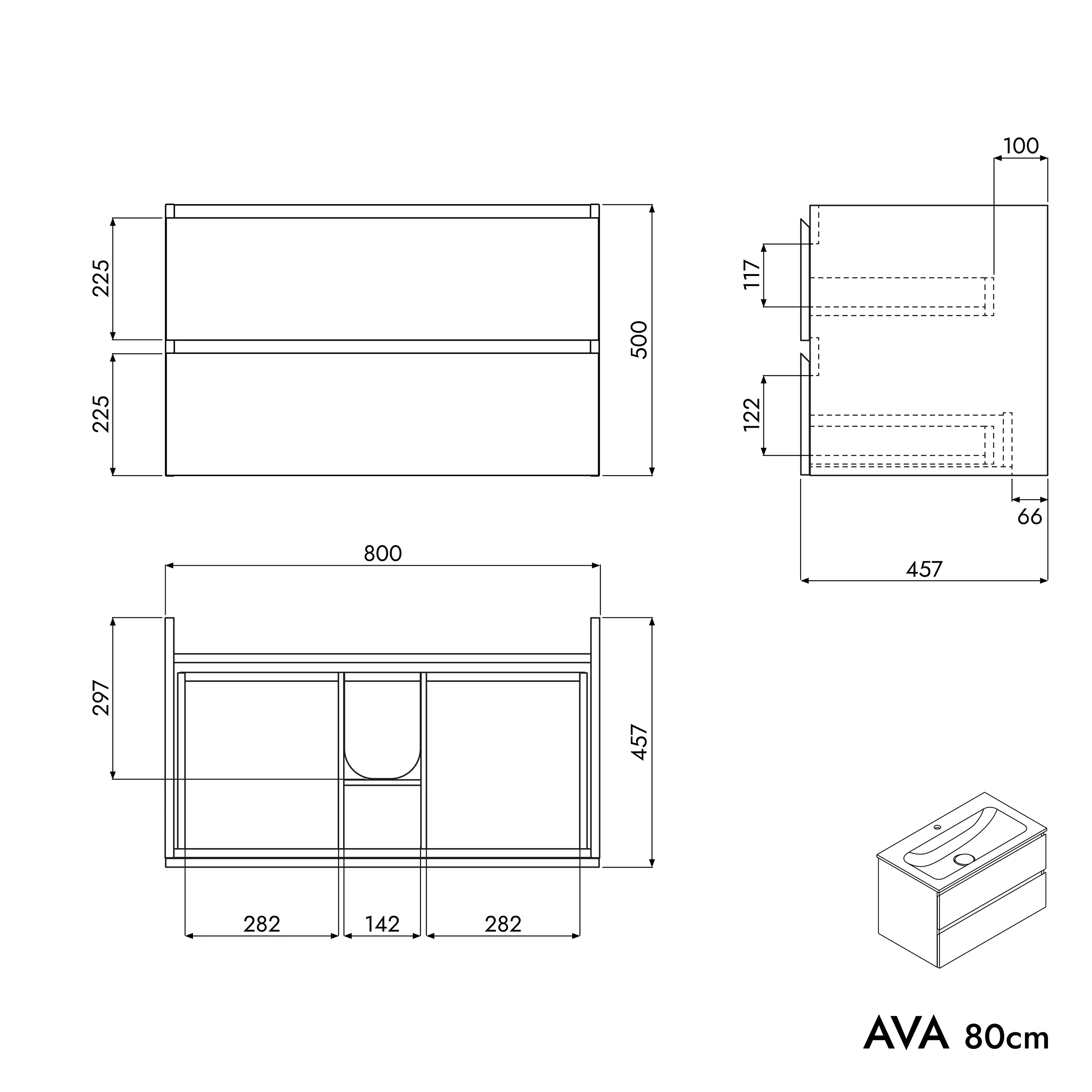 Szafka podumywalkowa AVA 80 cm - Image 47