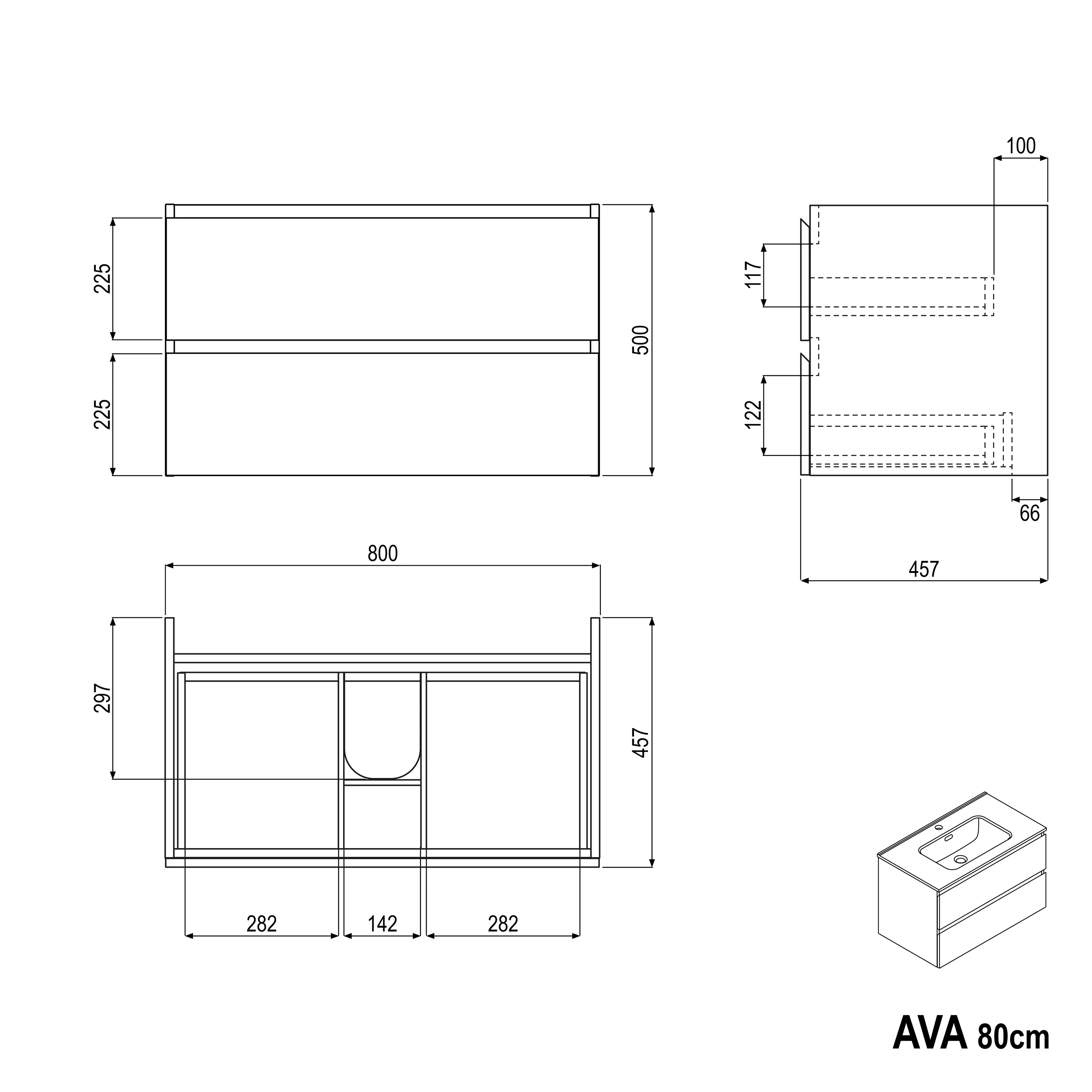 Szafka podumywalkowa AVA 80 cm - Image 61