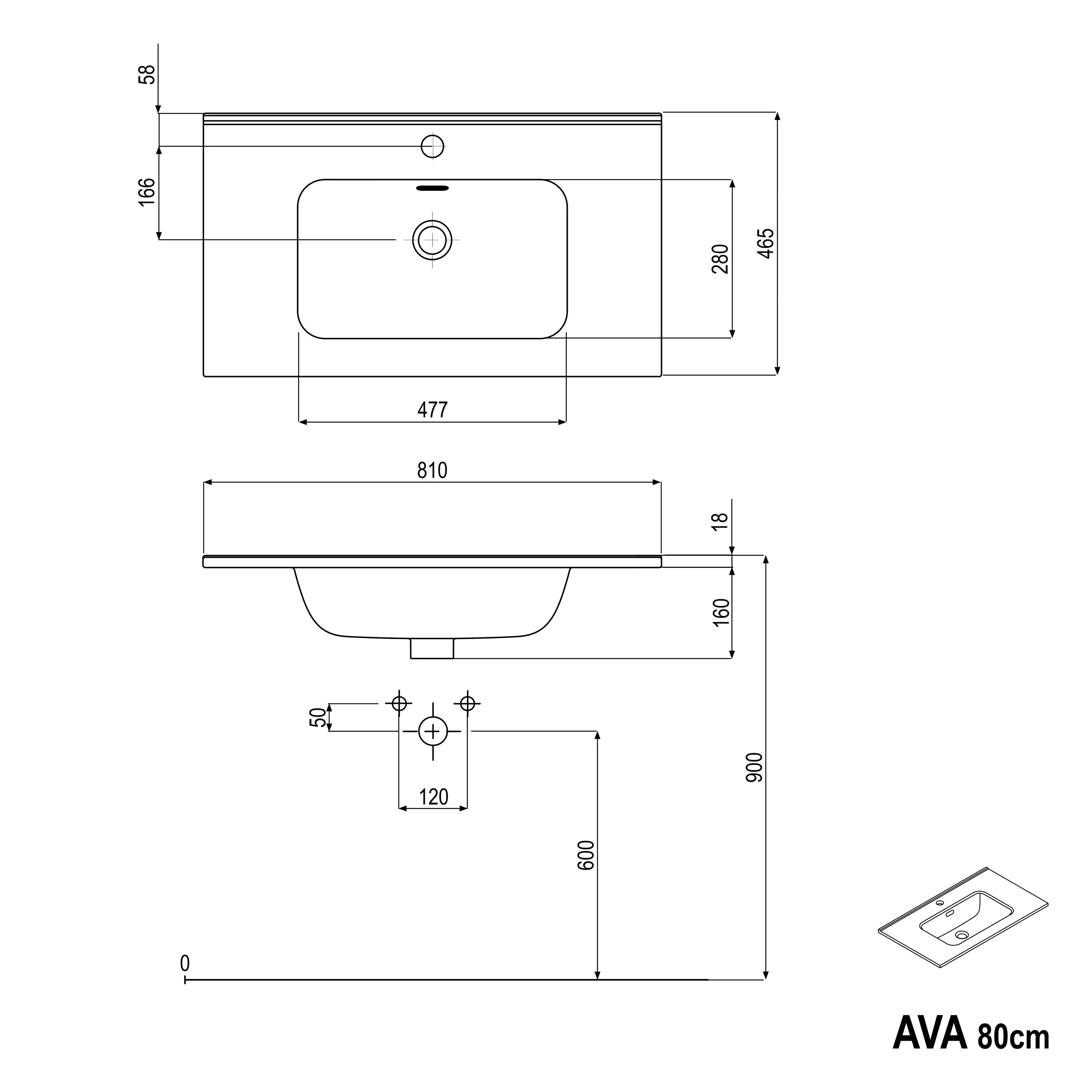 Szafka podumywalkowa AVA 80 cm - Image 62