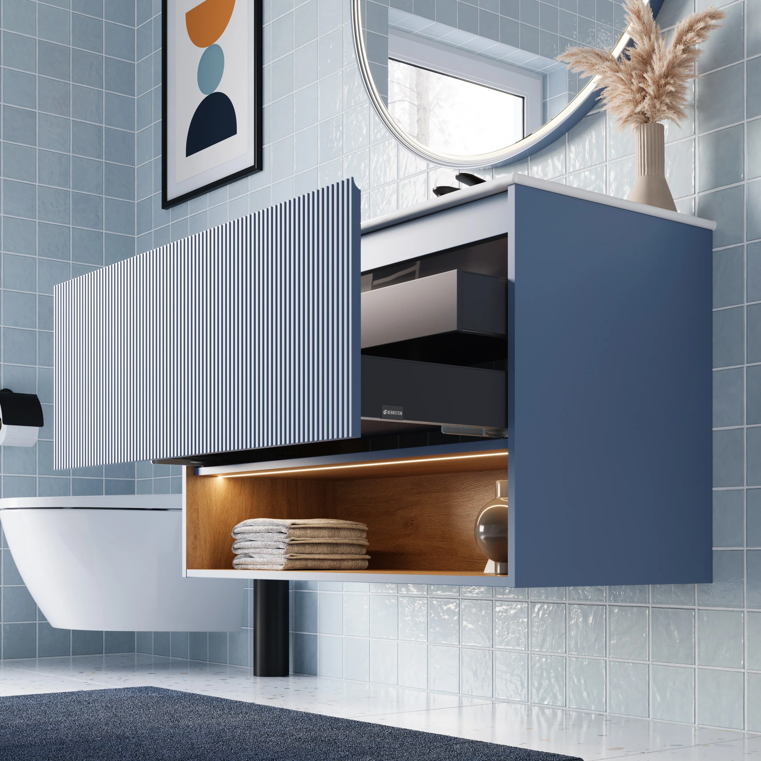 Szafka podumywalkowa BELDIVO 100 cm z umywalką ceramiczną Duravit - Image 12