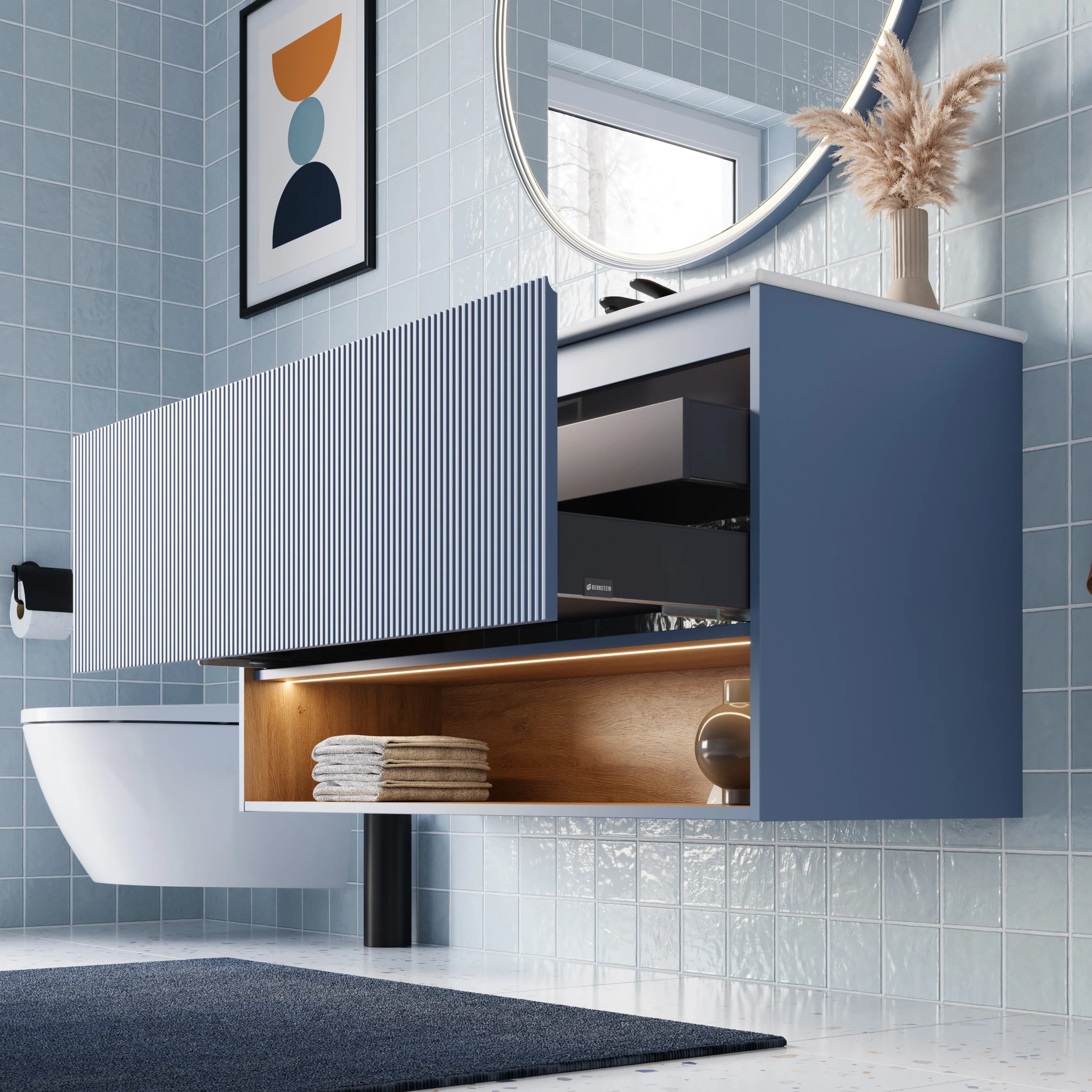 Szafka podumywalkowa BELDIVO 120 cm z umywalką ceramiczną Duravit - Image 12