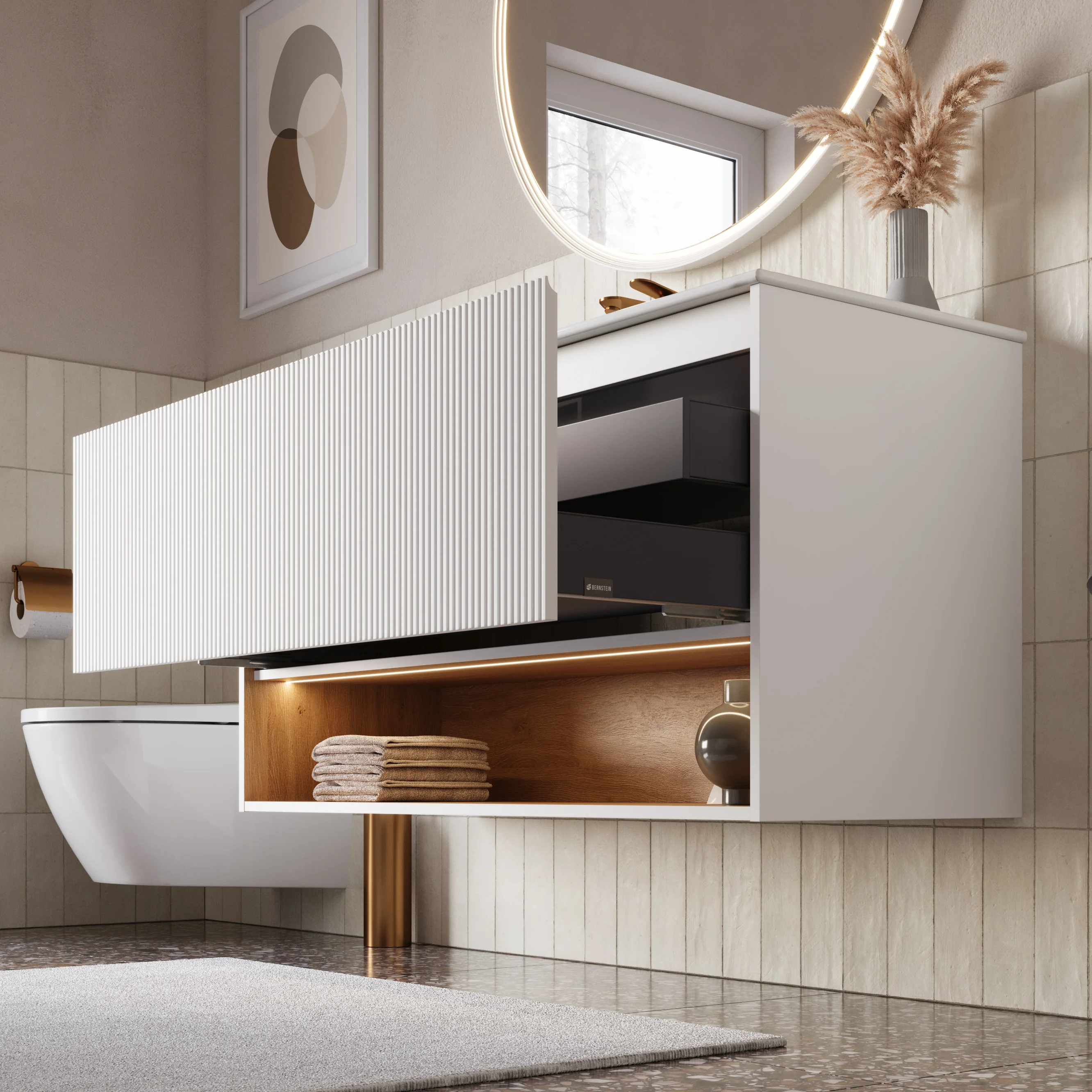 Szafka podumywalkowa BELDIVO 120 cm z umywalką ceramiczną Duravit - Image 24