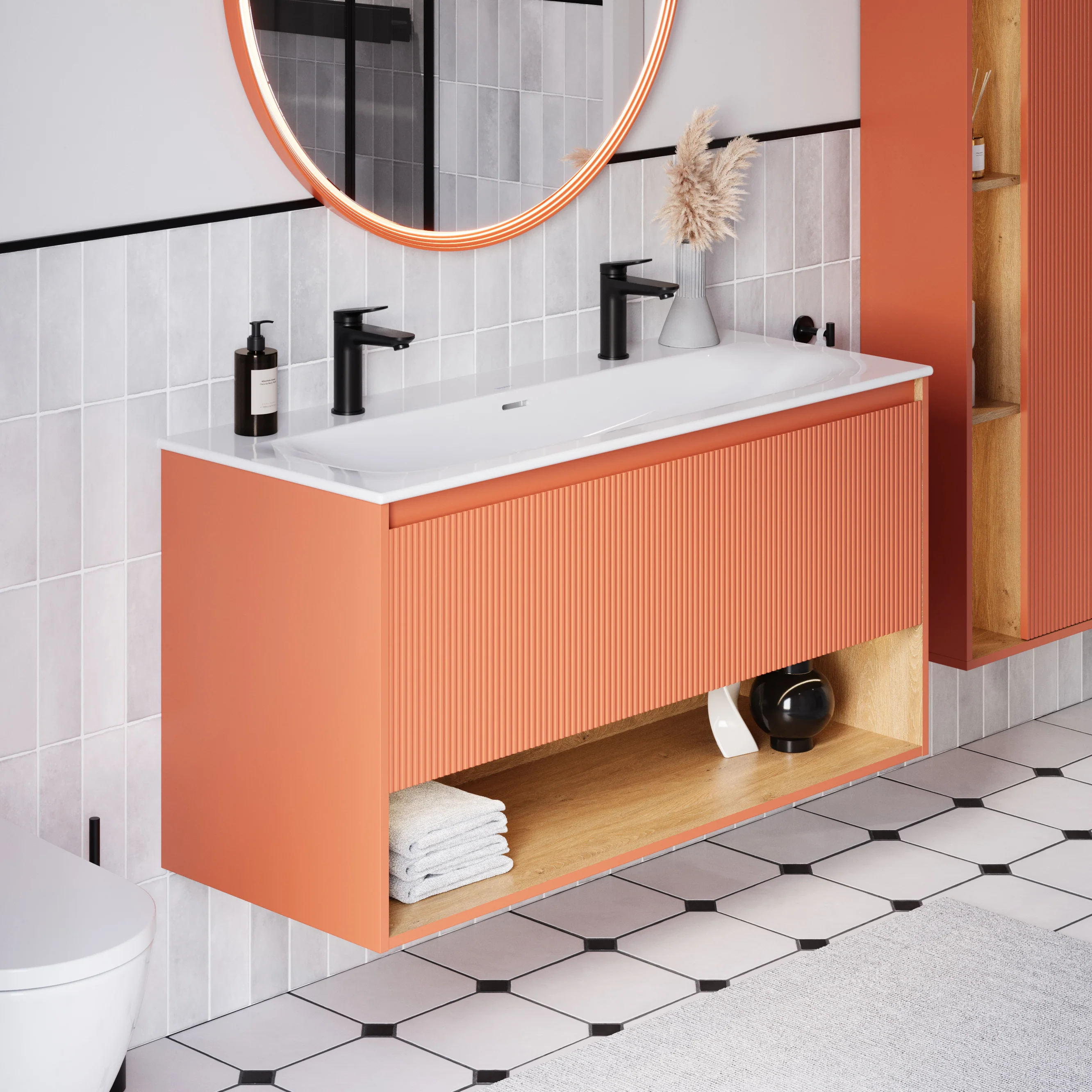 Szafka podumywalkowa BELDIVO 120 cm z umywalką ceramiczną Duravit - Image 31