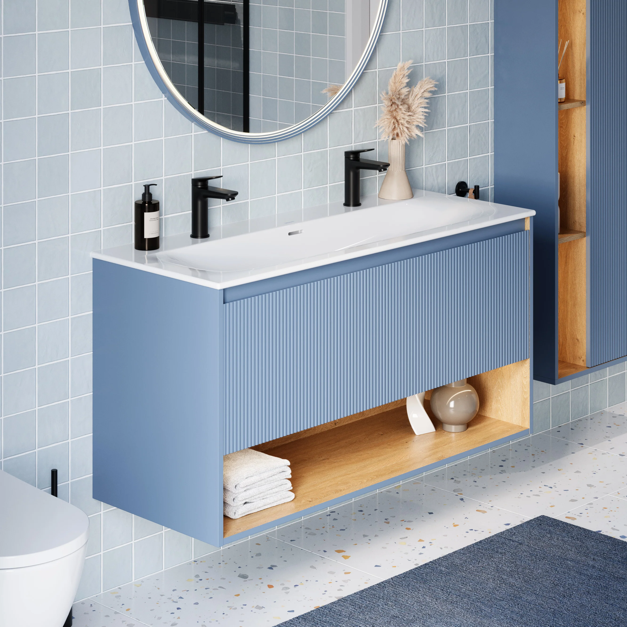 Szafka podumywalkowa BELDIVO 120 cm z umywalką ceramiczną Duravit - Image 36