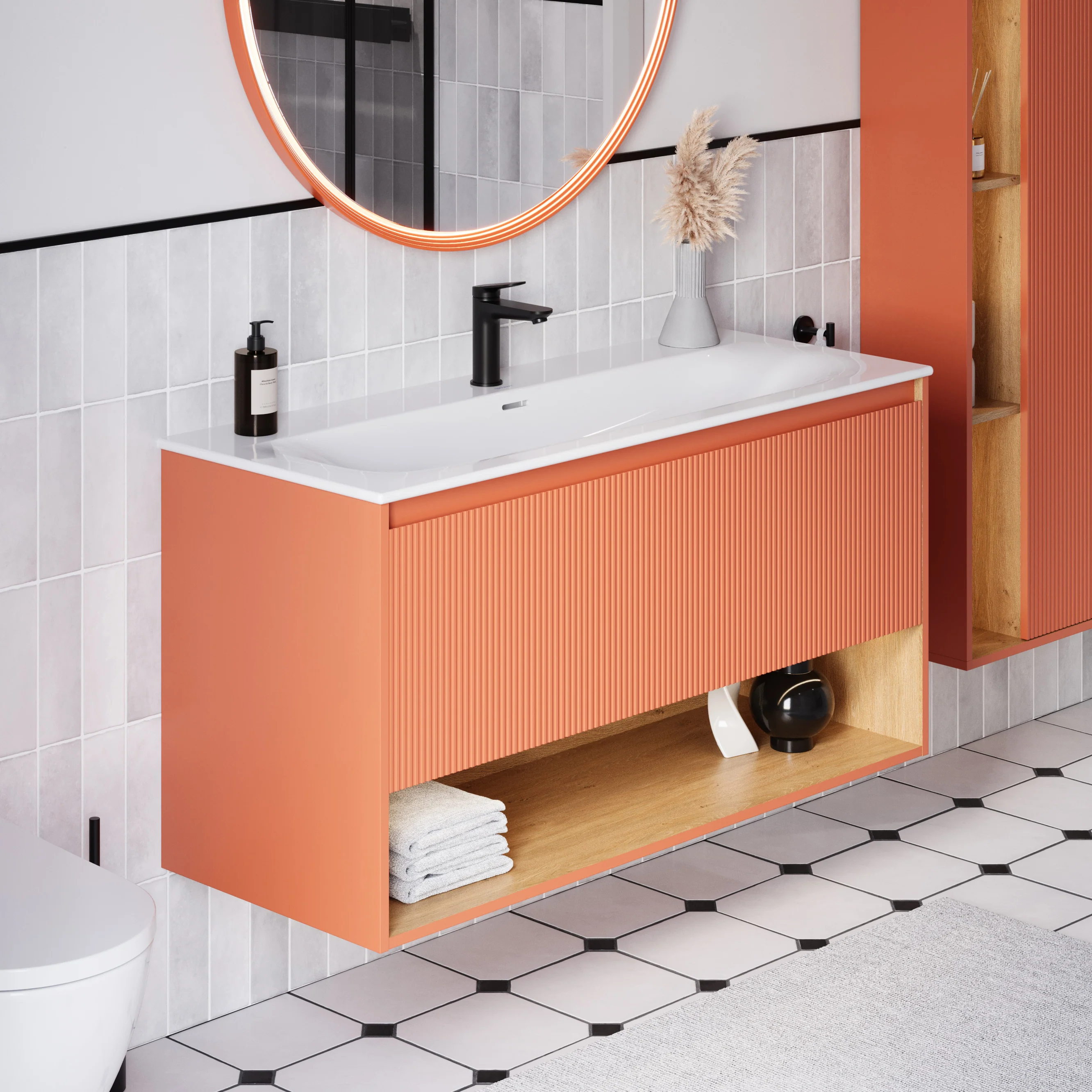 Szafka podumywalkowa BELDIVO 120 cm z umywalką ceramiczną Duravit - Image 5