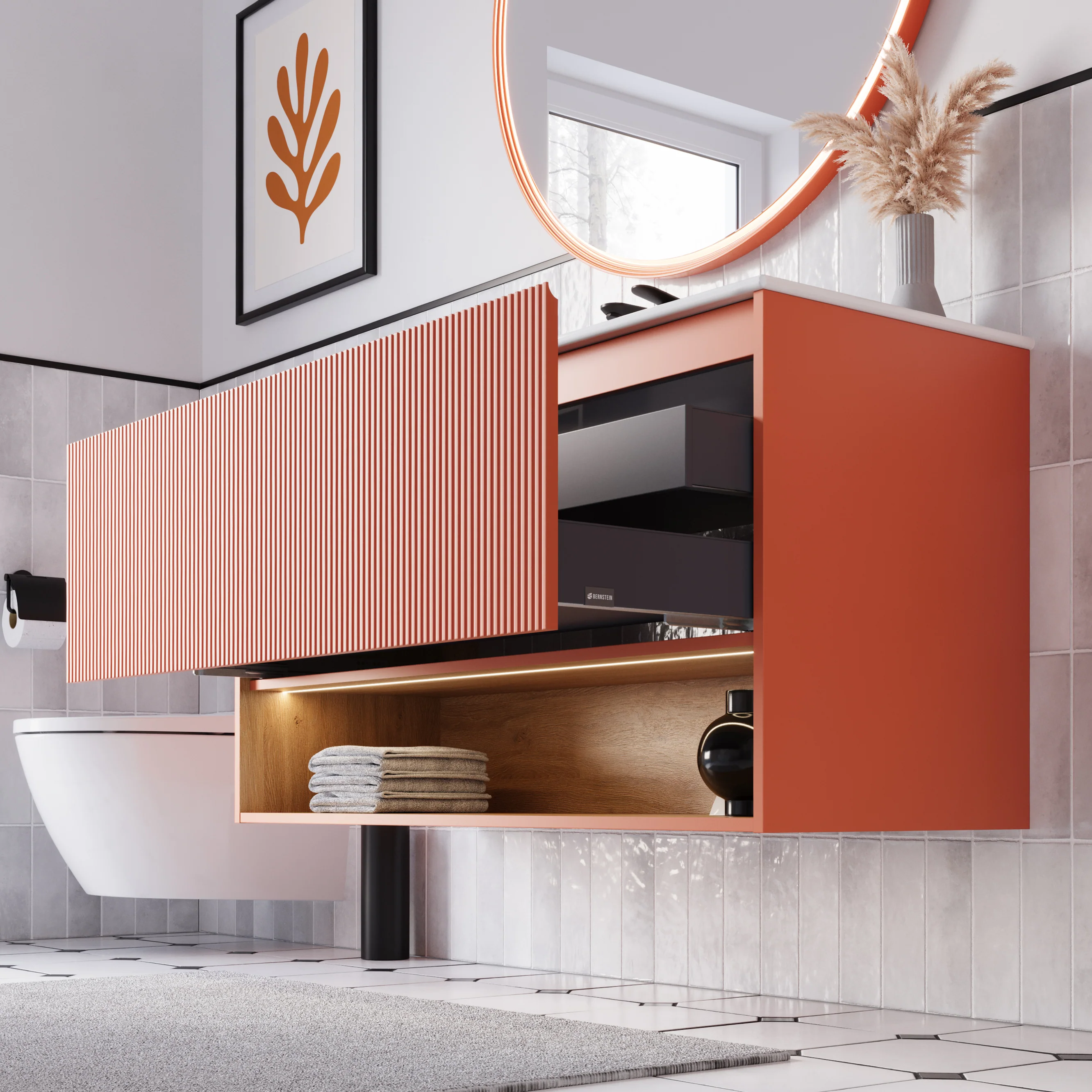 Szafka podumywalkowa BELDIVO 120 cm z umywalką ceramiczną Duravit - Image 8
