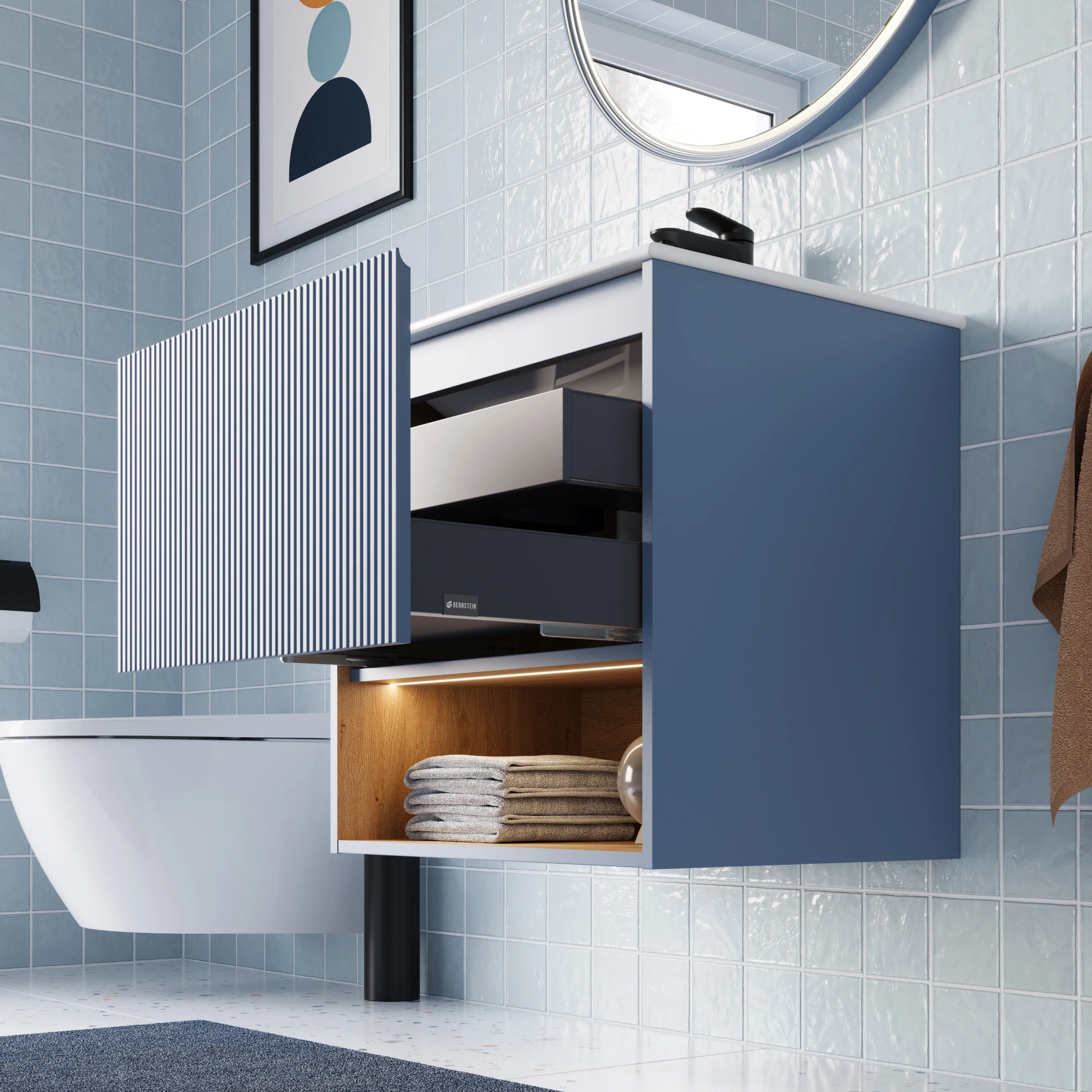Szafka podumywalkowa BELDIVO 60 cm z umywalką ceramiczną Duravit - Image 12