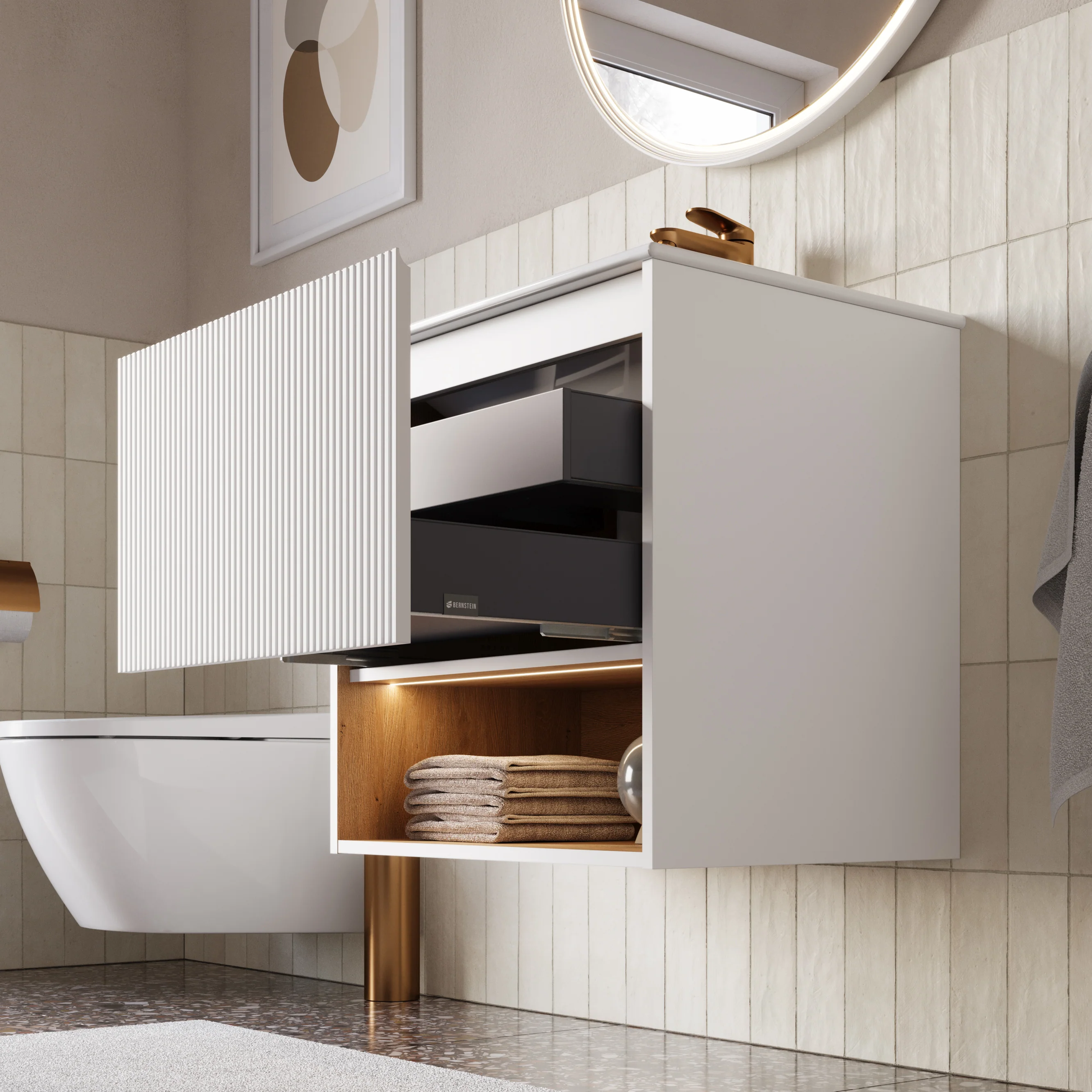 Szafka podumywalkowa BELDIVO 60 cm z umywalką ceramiczną Duravit - Image 23