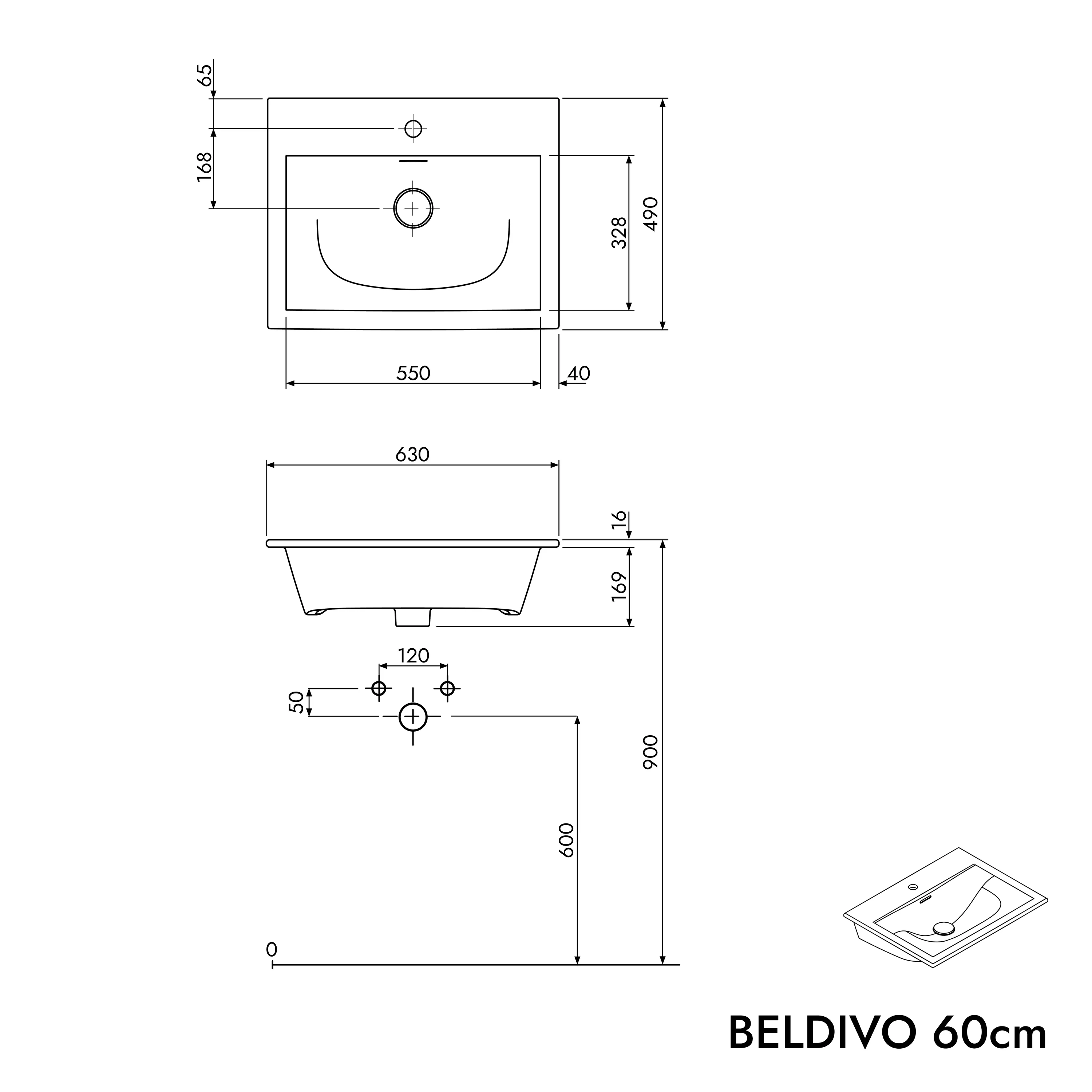 Szafka podumywalkowa BELDIVO 60 cm z umywalką ceramiczną Duravit - Image 26