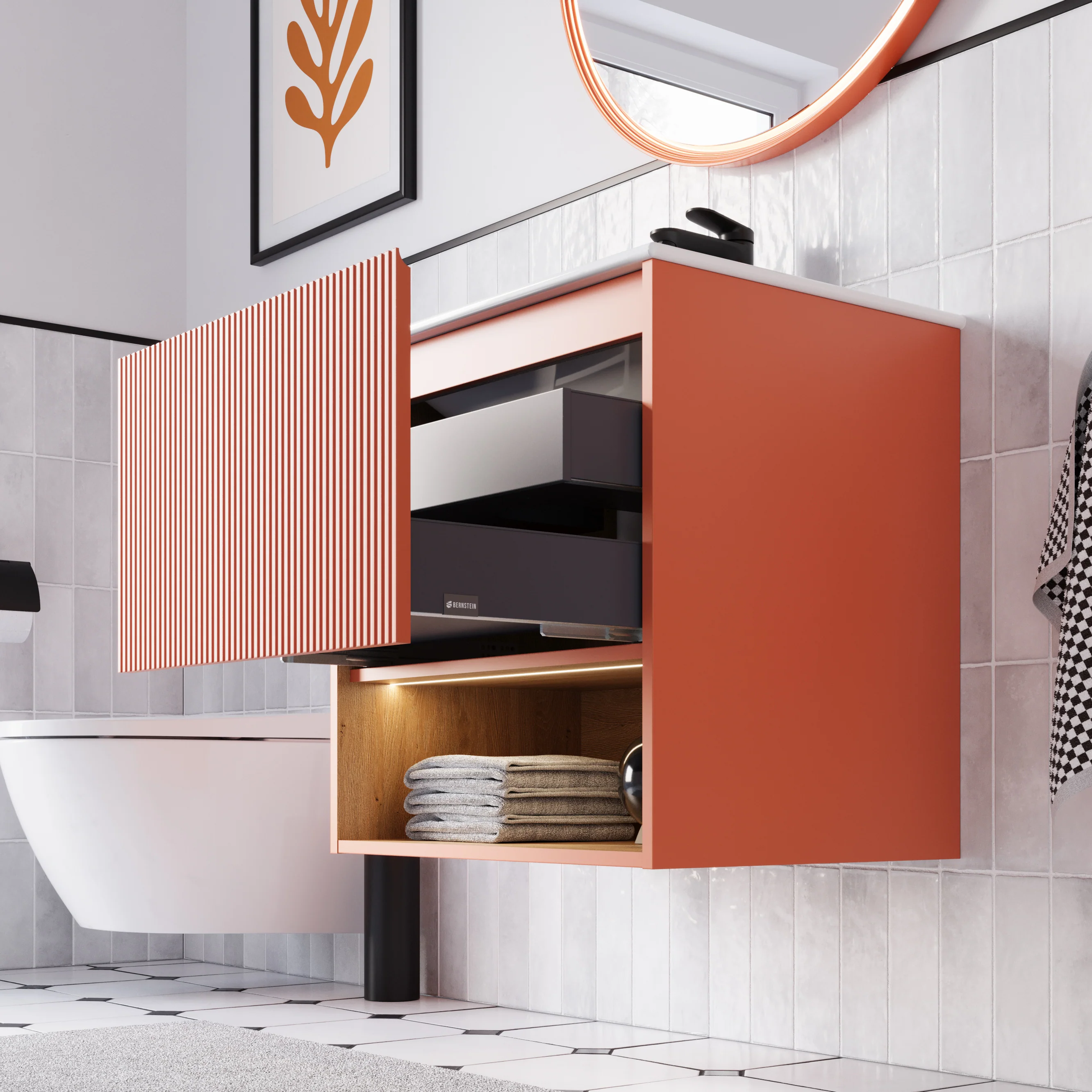 Szafka podumywalkowa BELDIVO 60 cm z umywalką ceramiczną Duravit - Image 8