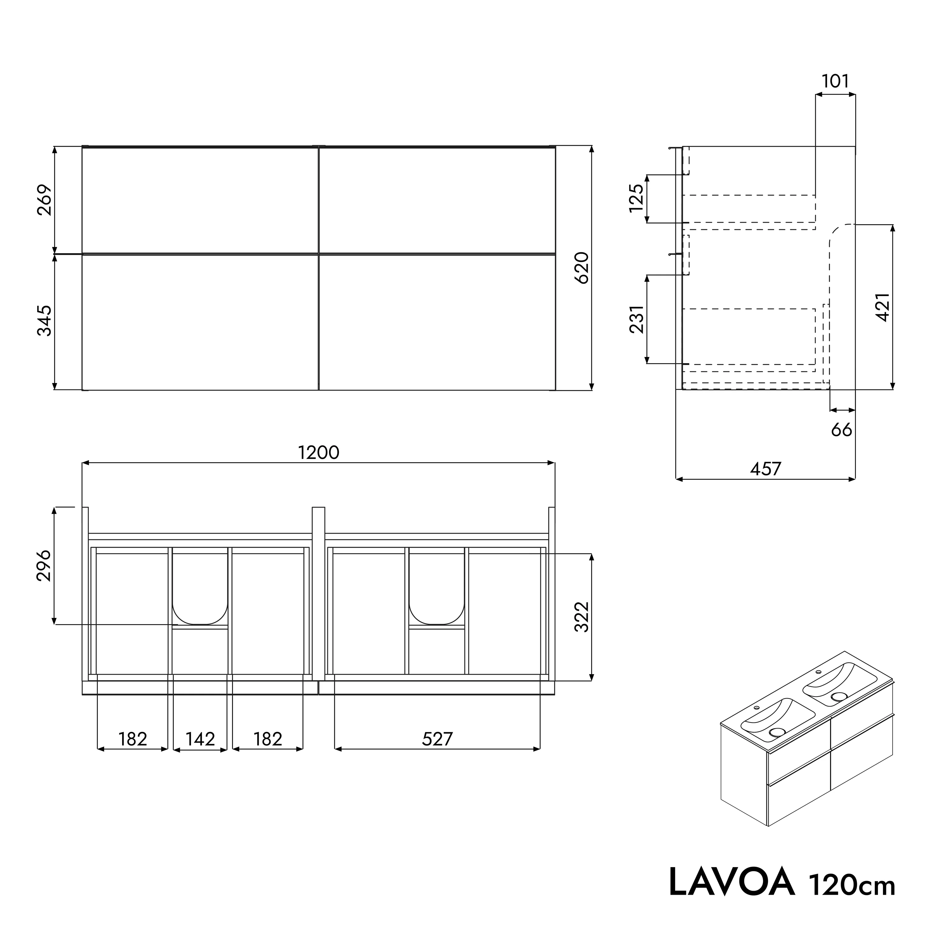 Szafka podumywalkowa LAVOA 120 cm - Image 95