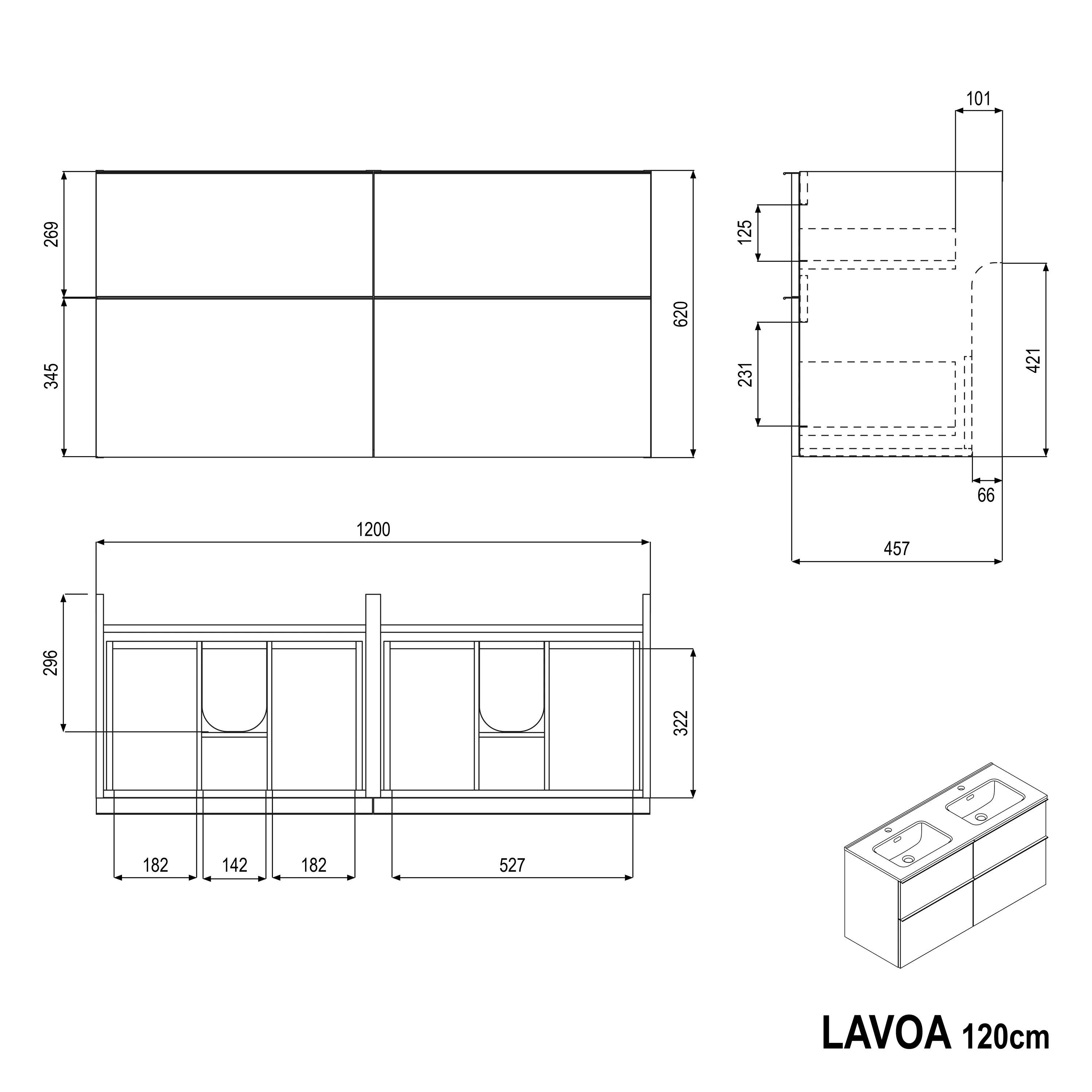 Szafka podumywalkowa LAVOA 120 cm - Image 47