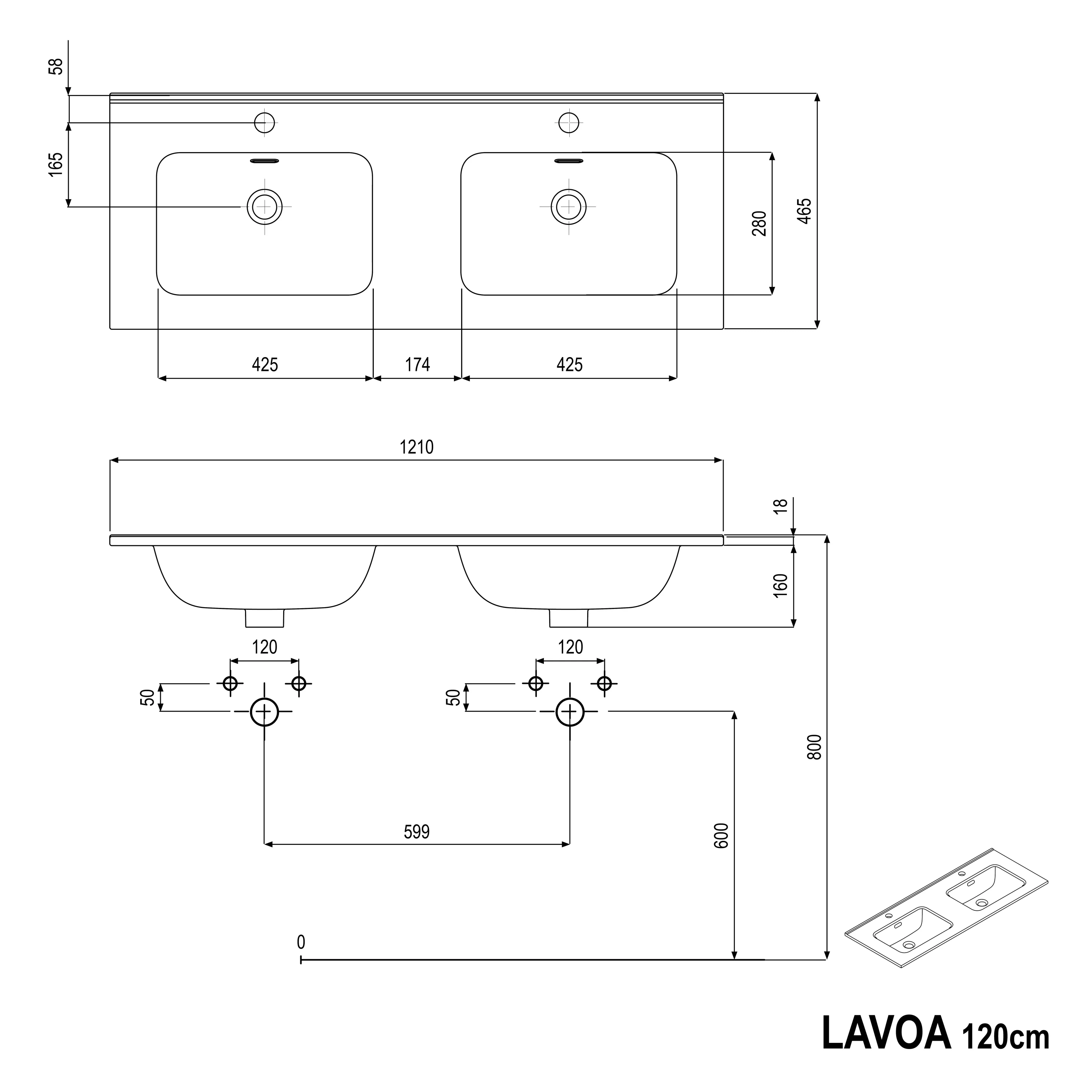 Szafka podumywalkowa LAVOA 120 cm - Image 48