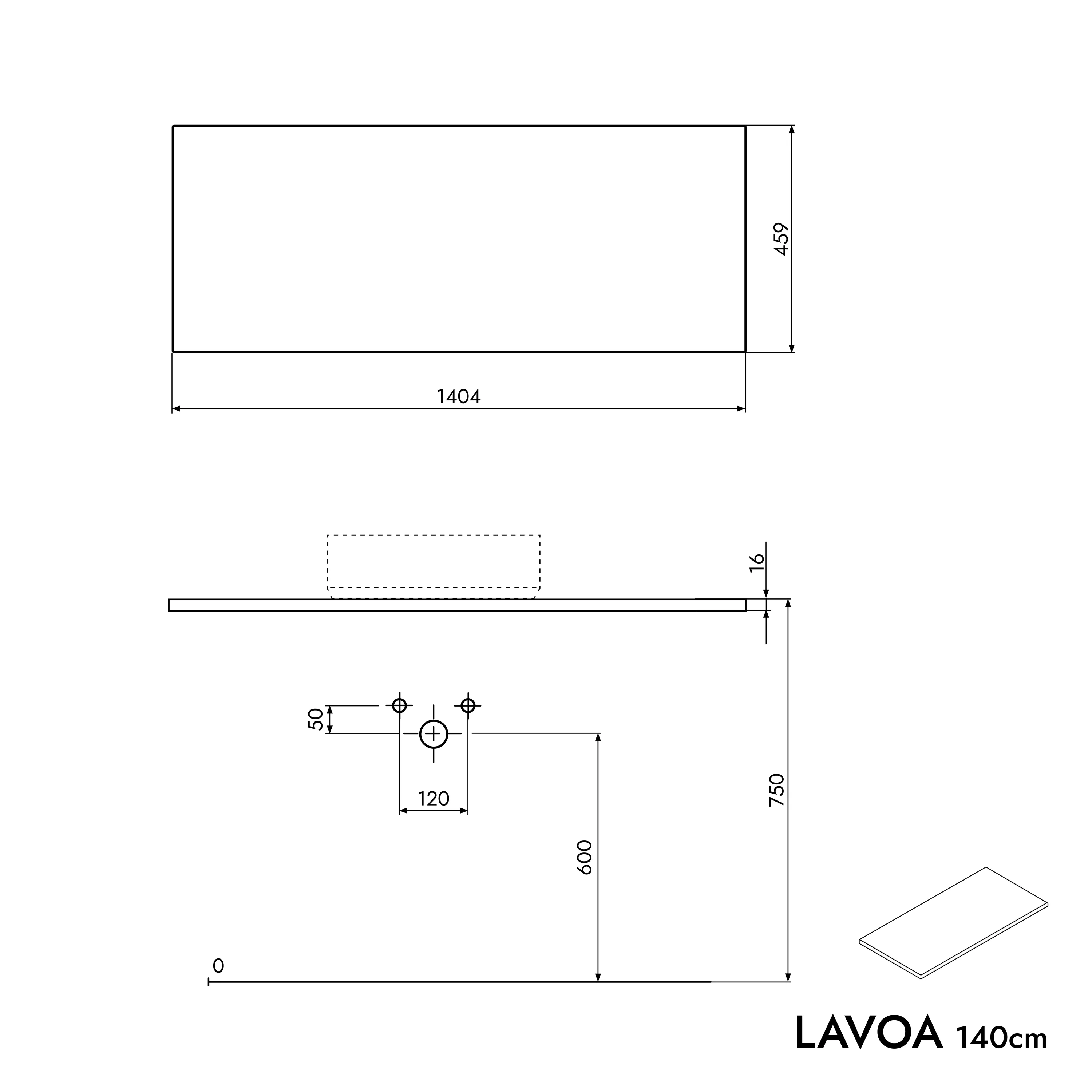 Szafka podumywalkowa LAVOA 140 cm - Image 92